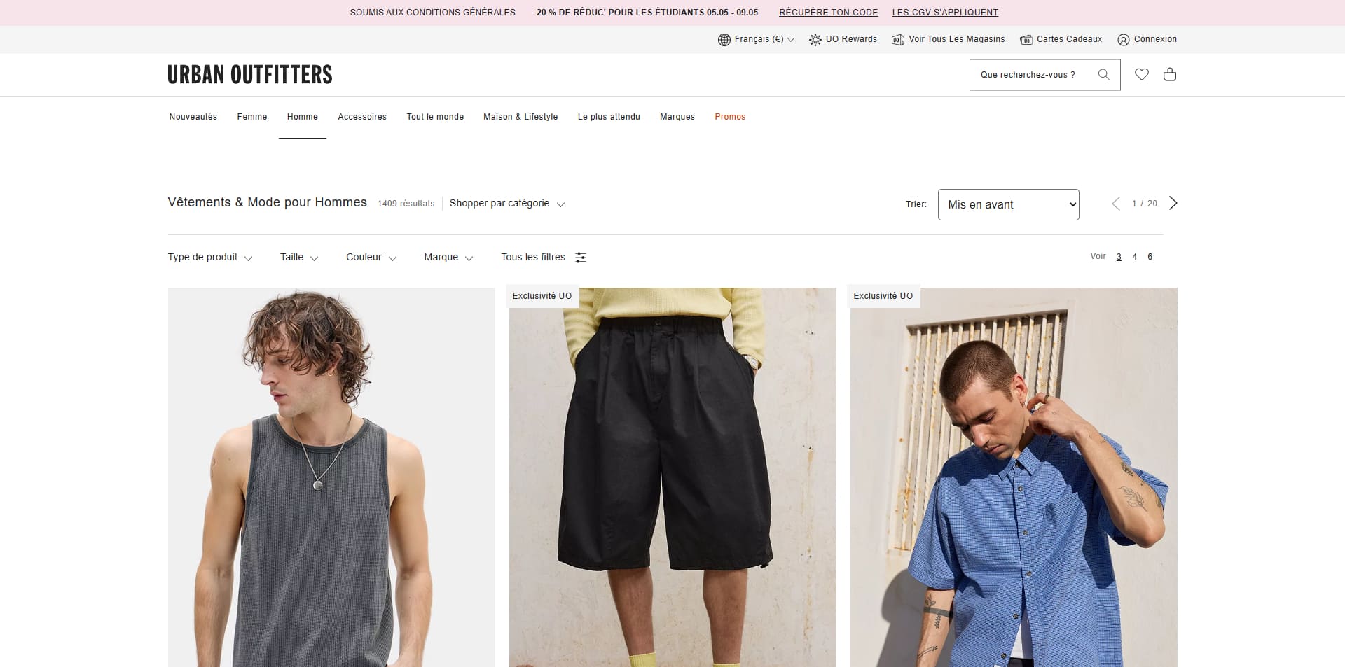 Urban Outfitters Bons de réduction