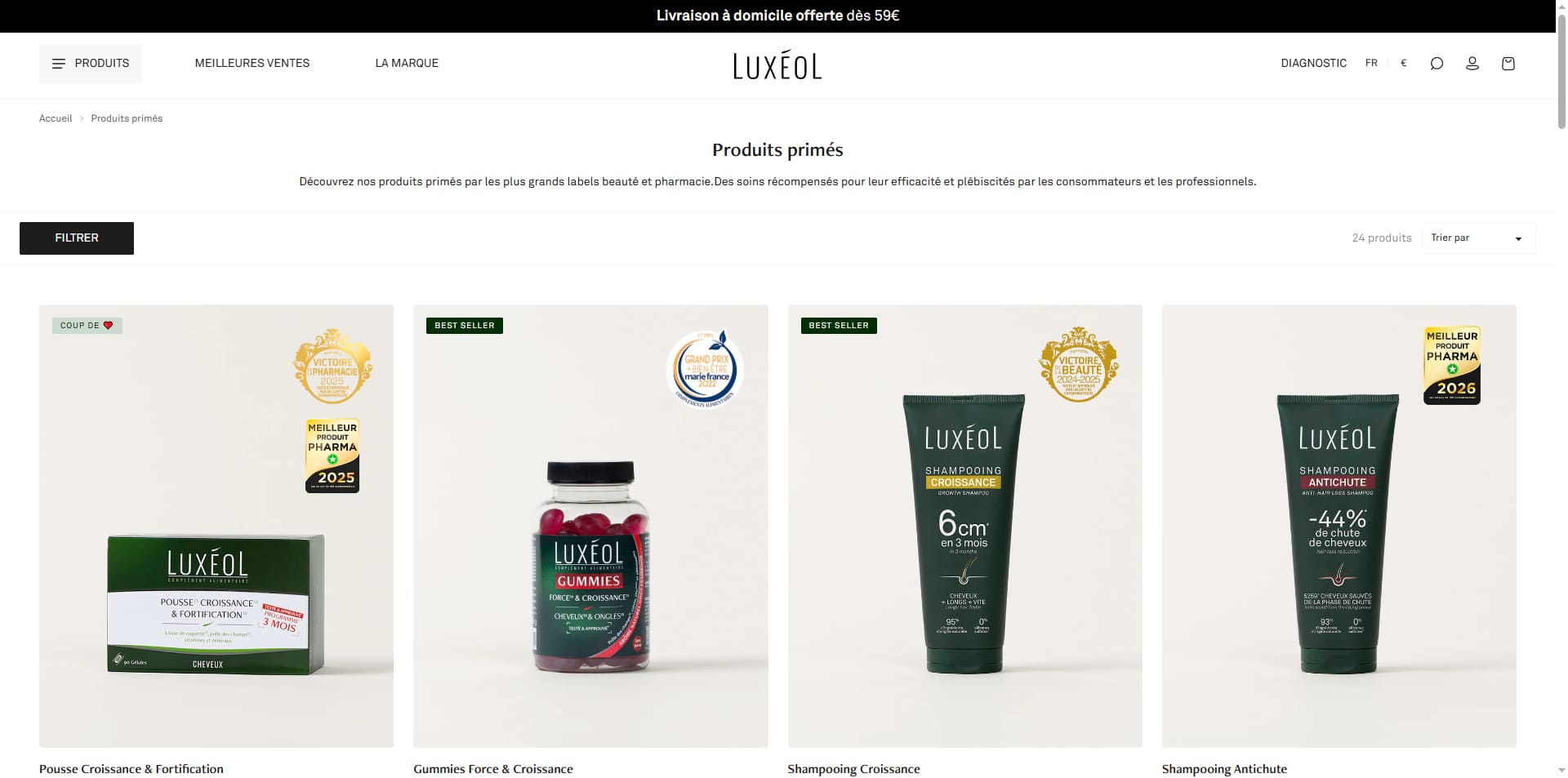 Luxeol Bons de réduction