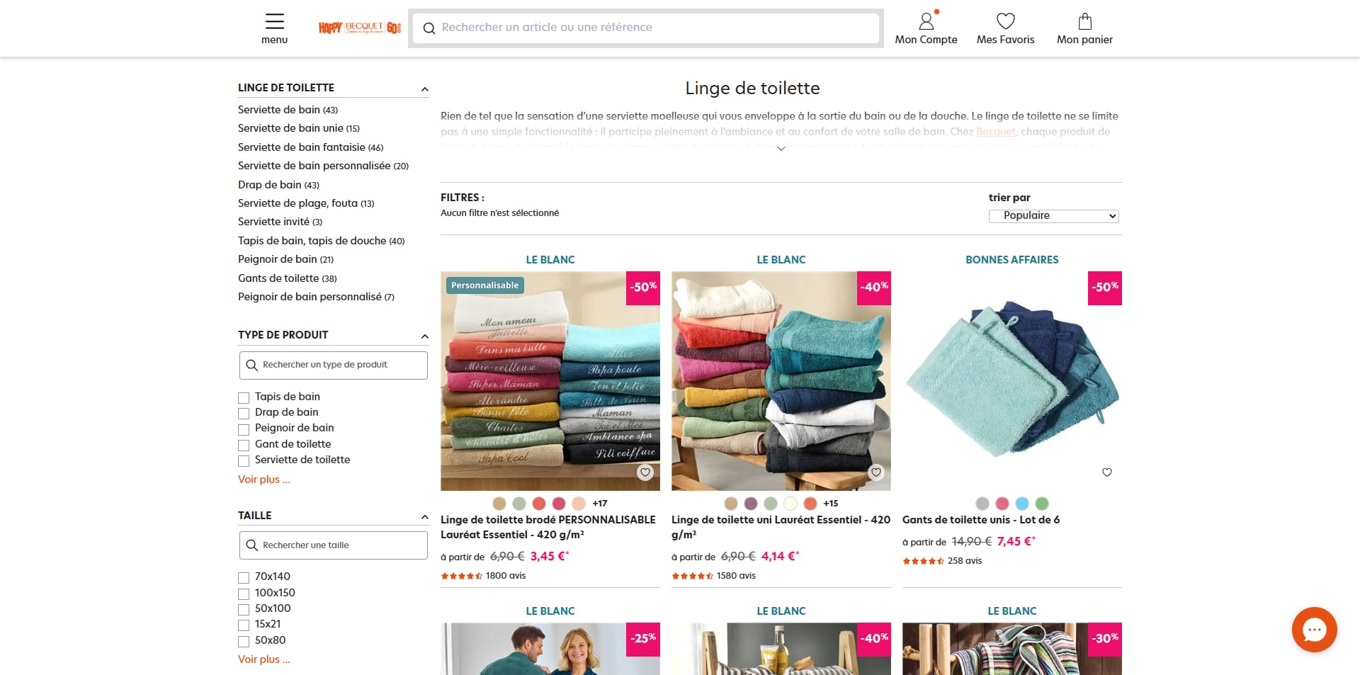 Becquet coupons