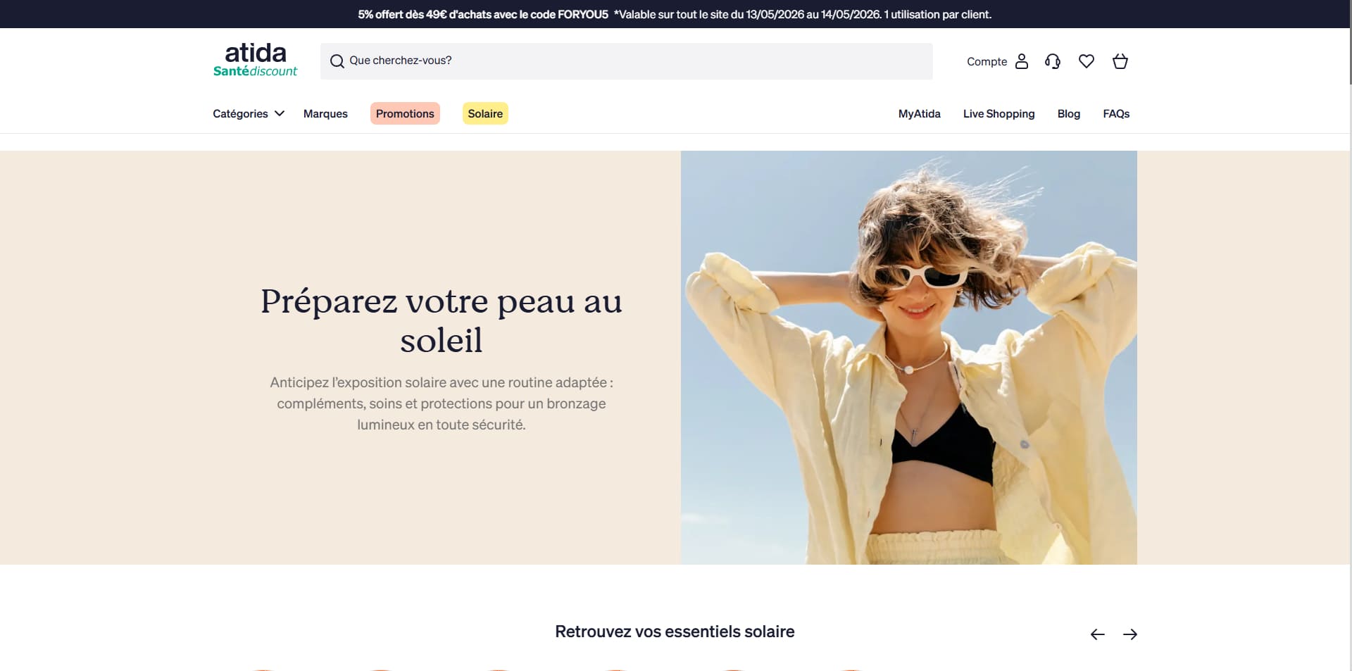 Atida Code promo