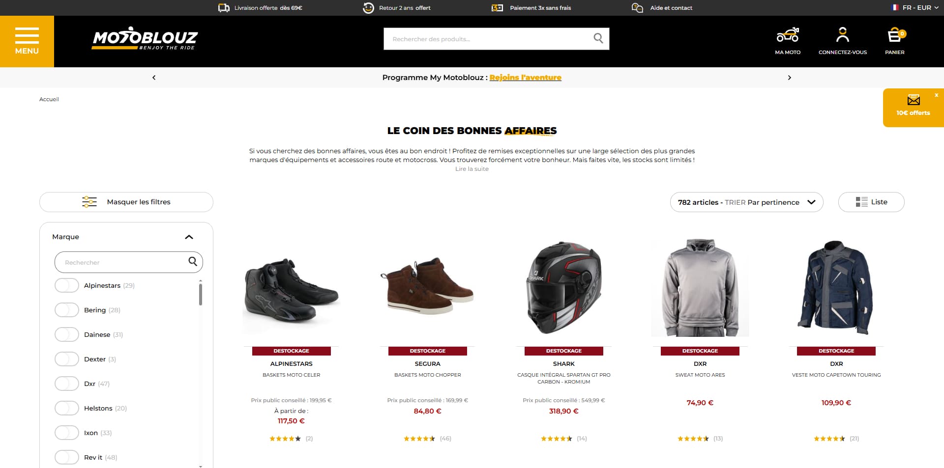 Motoblouz coupons