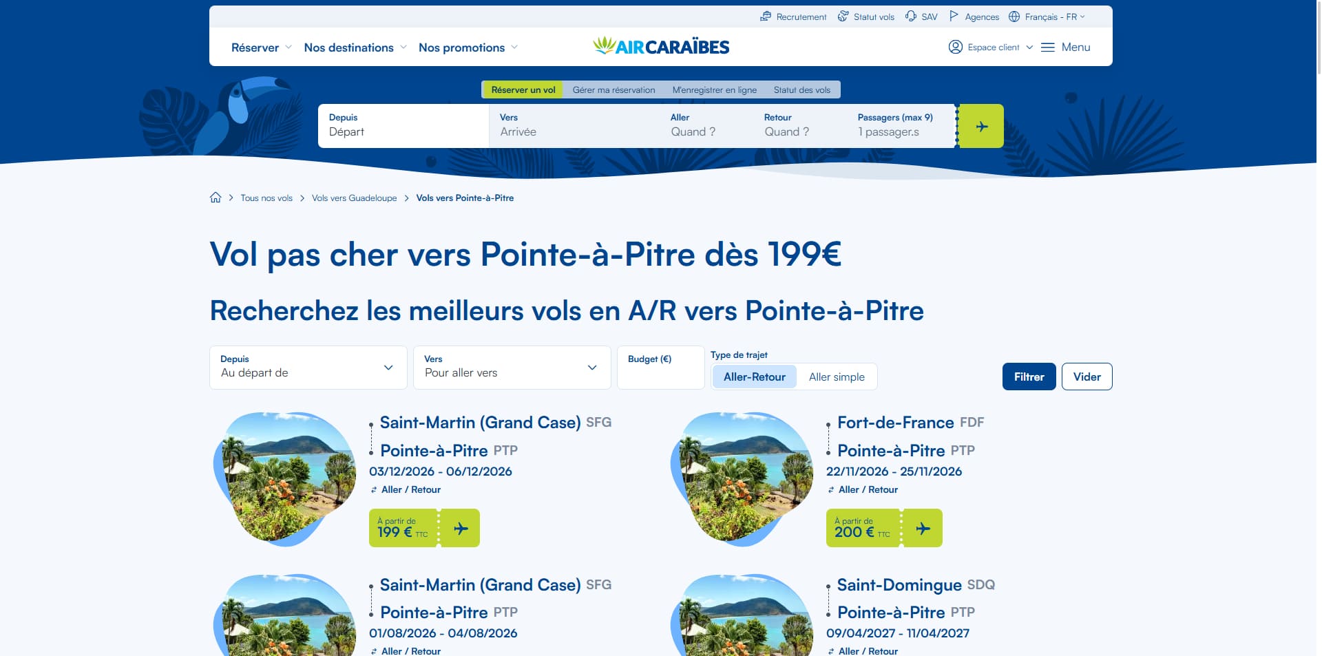 Air Caraibes Bons de réduction