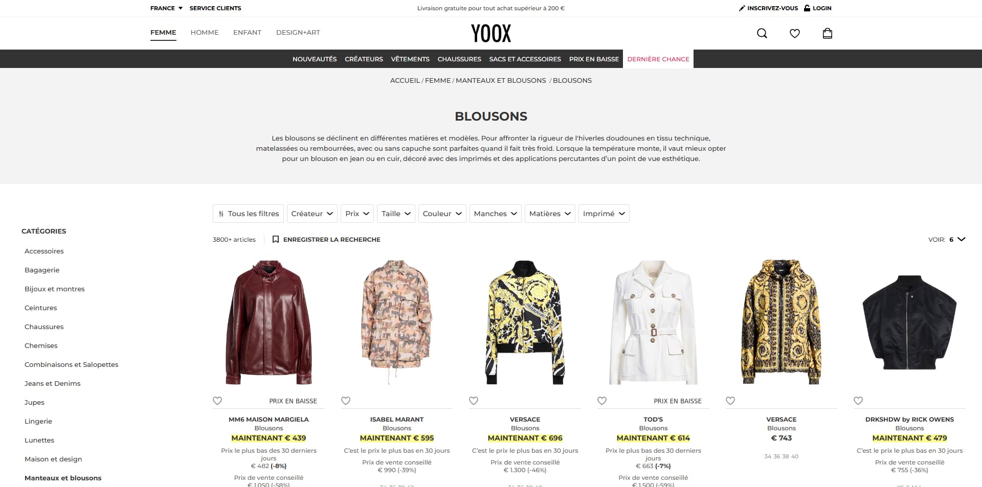 YOOX Code promo