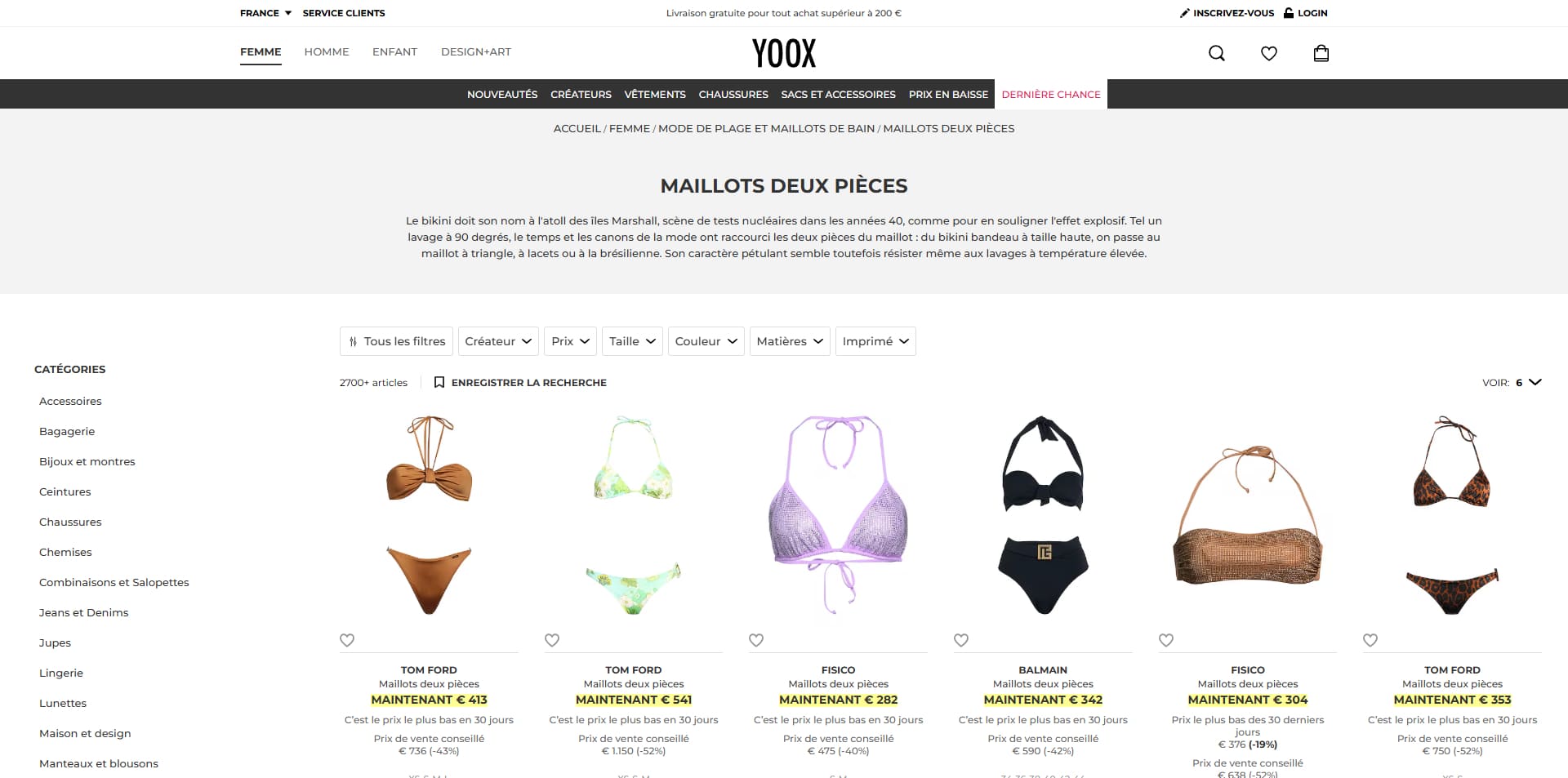 YOOX Code promo