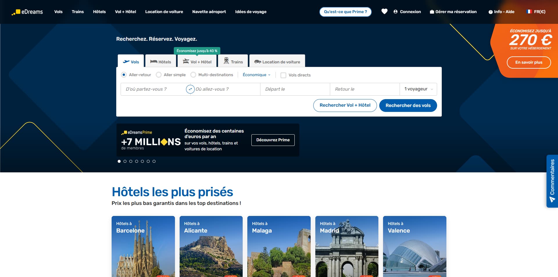 eDreams Code de réduction