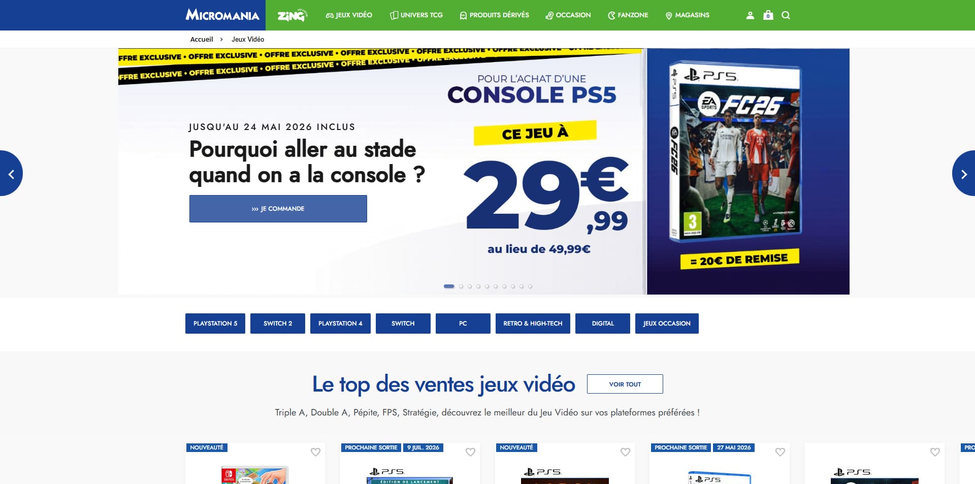 Micromania Code promo