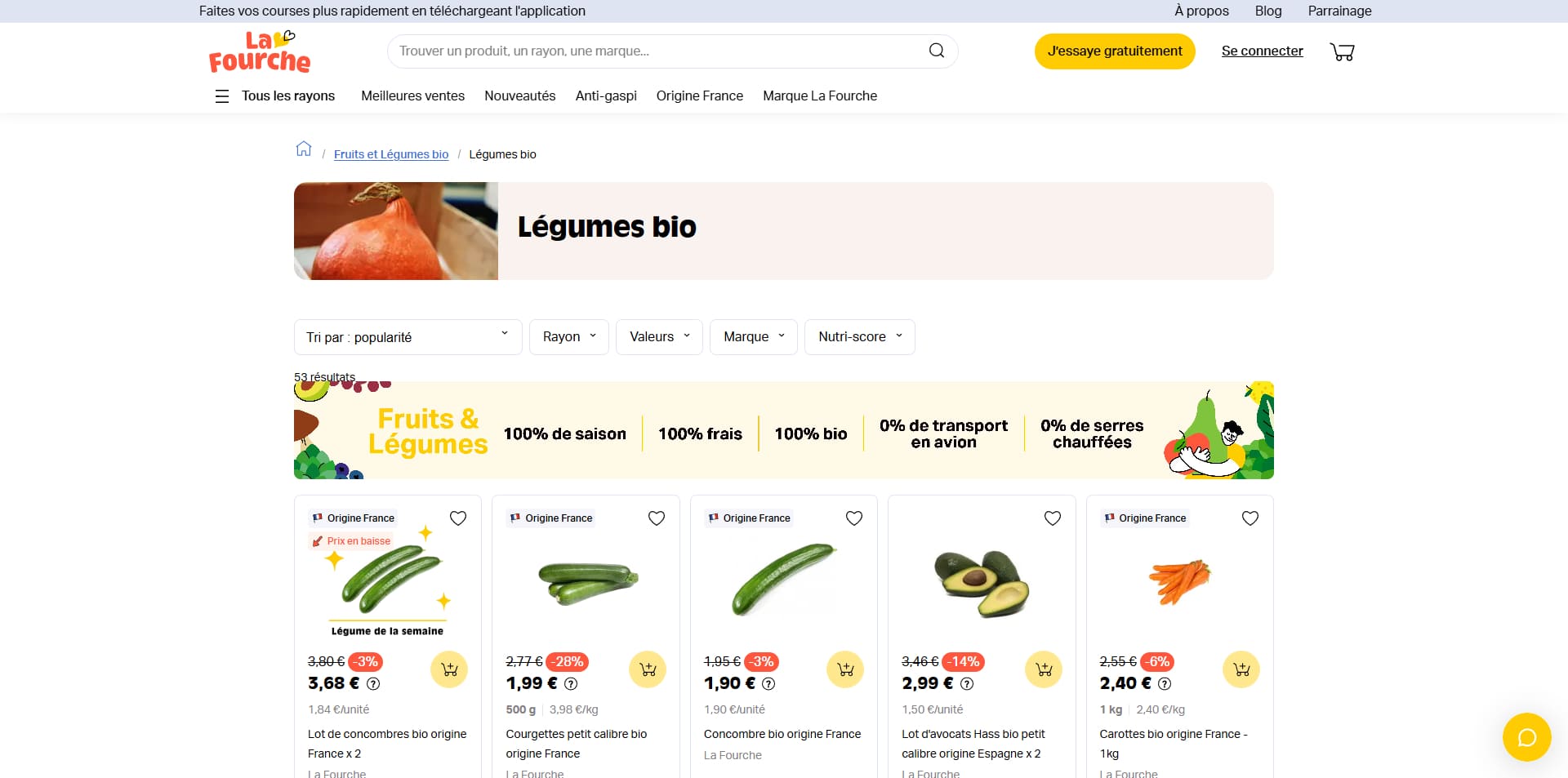 La Fourche Bon d'achat