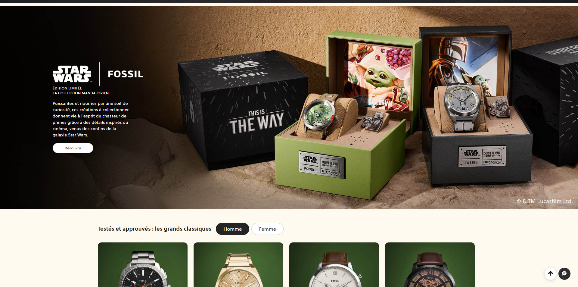 Fossil Bon d'achat