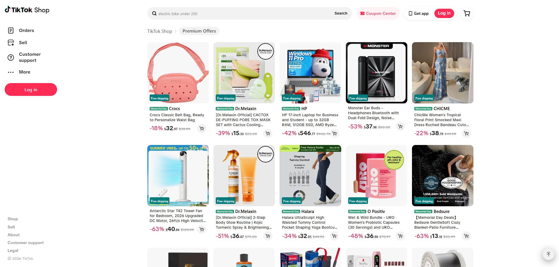 TikTok Shop Bons de réduction