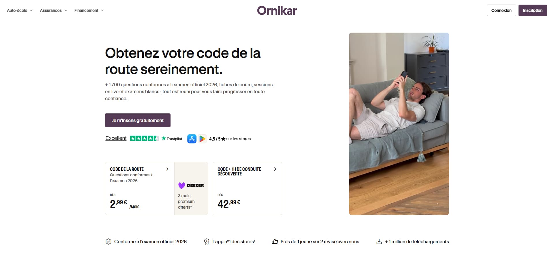 Ornikar Code promo