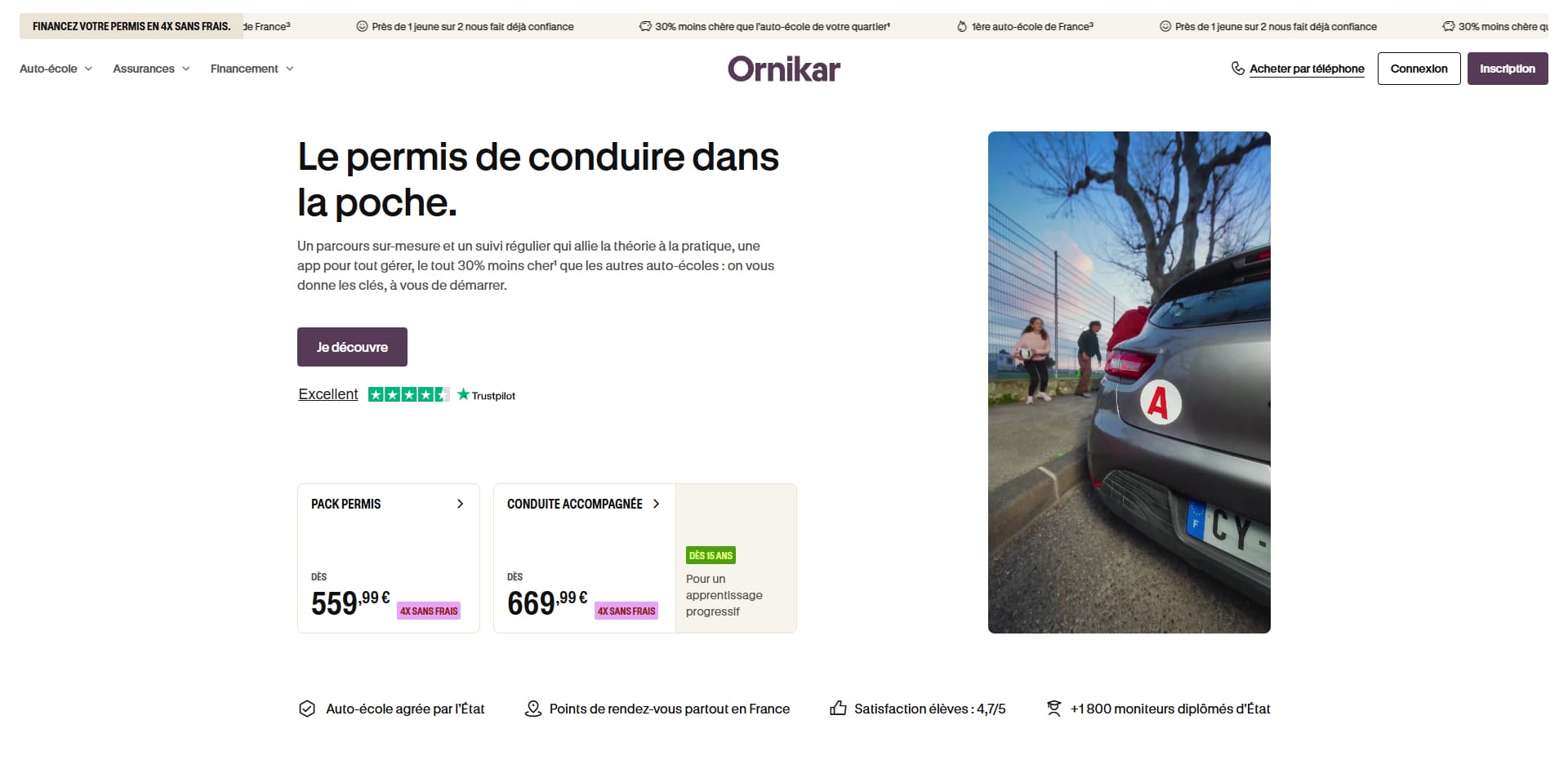 Ornikar Bons de réduction