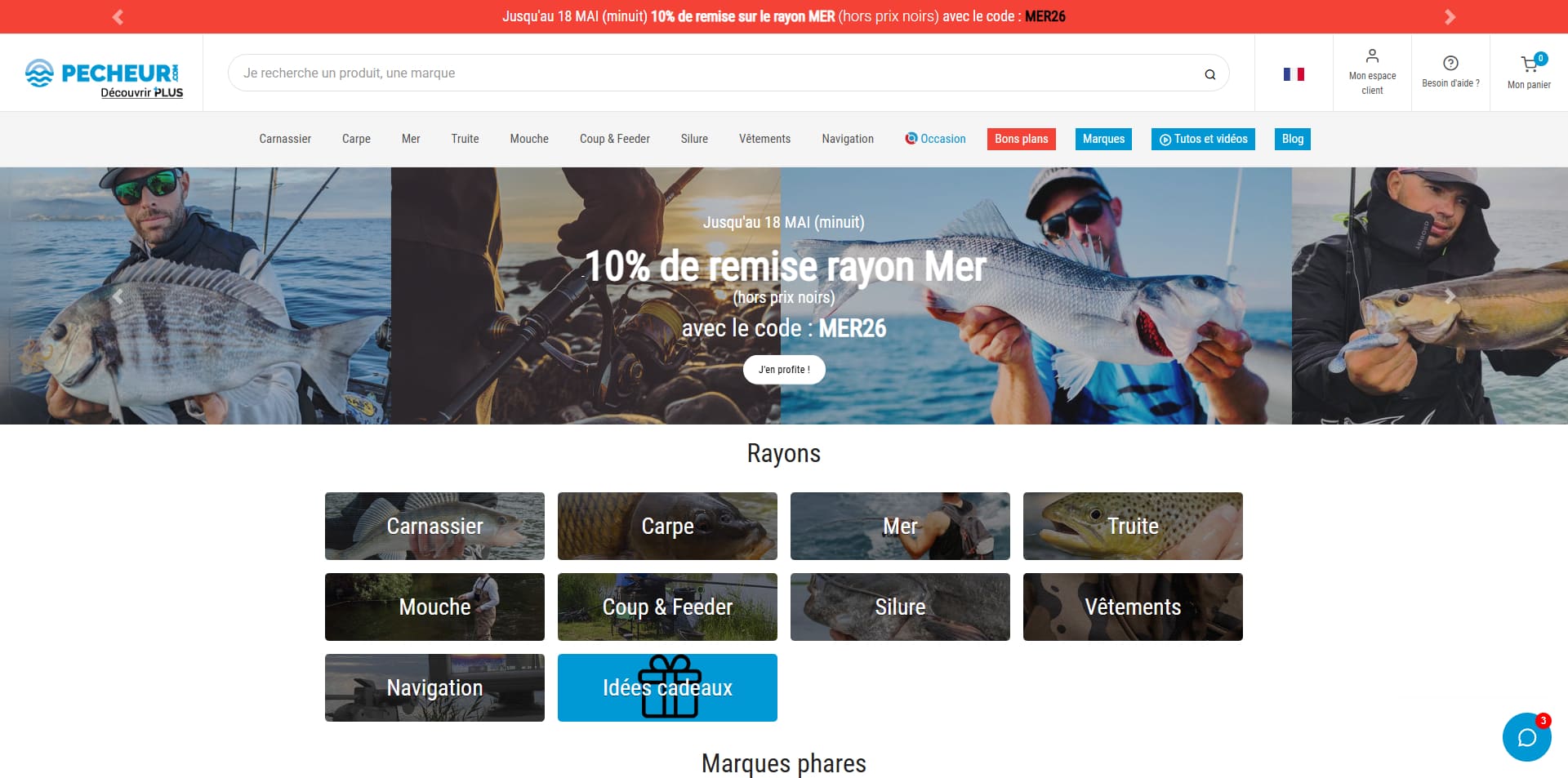 Pecheur Code de réduction