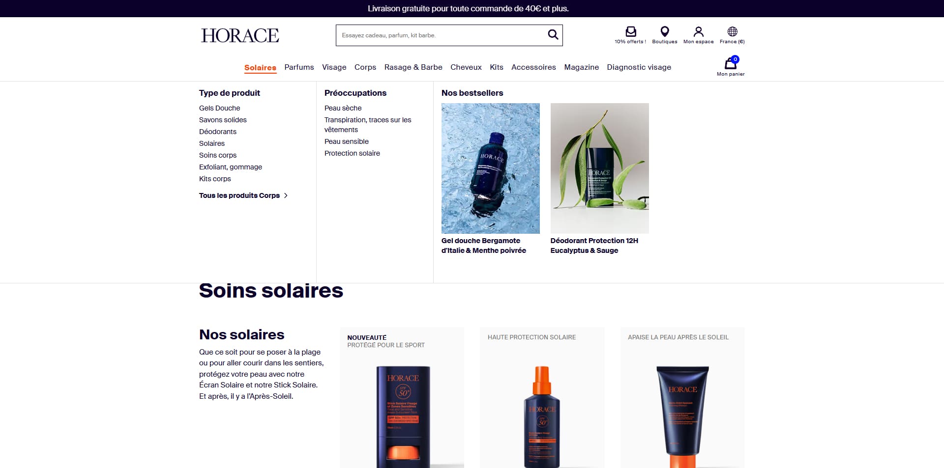 Horace Bon d'achat