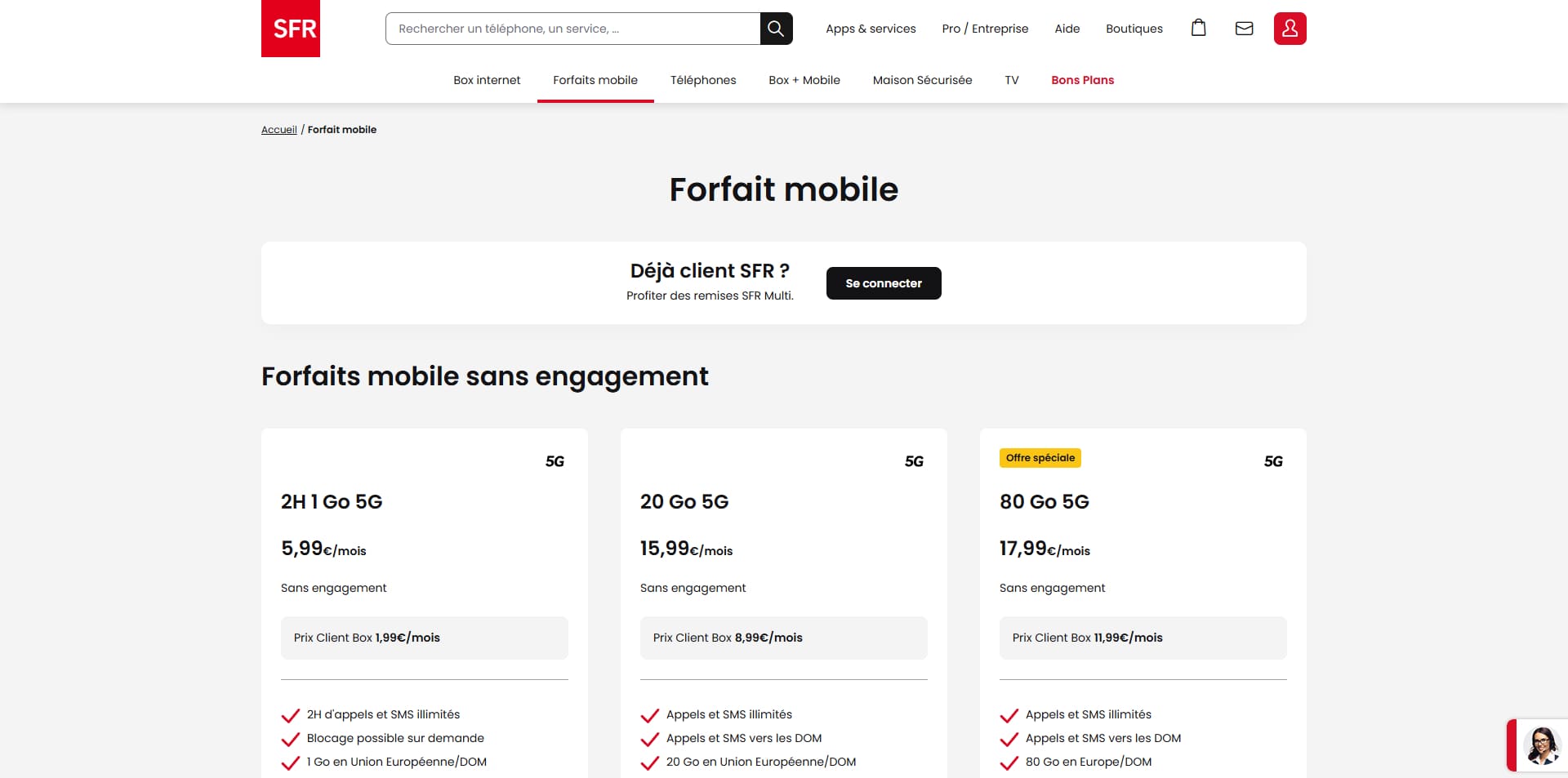 SFR Bon d'achat