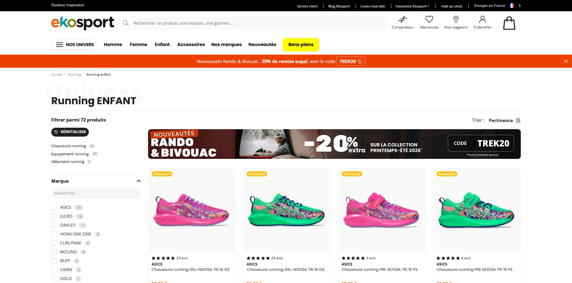 Ekosport Bons de réduction