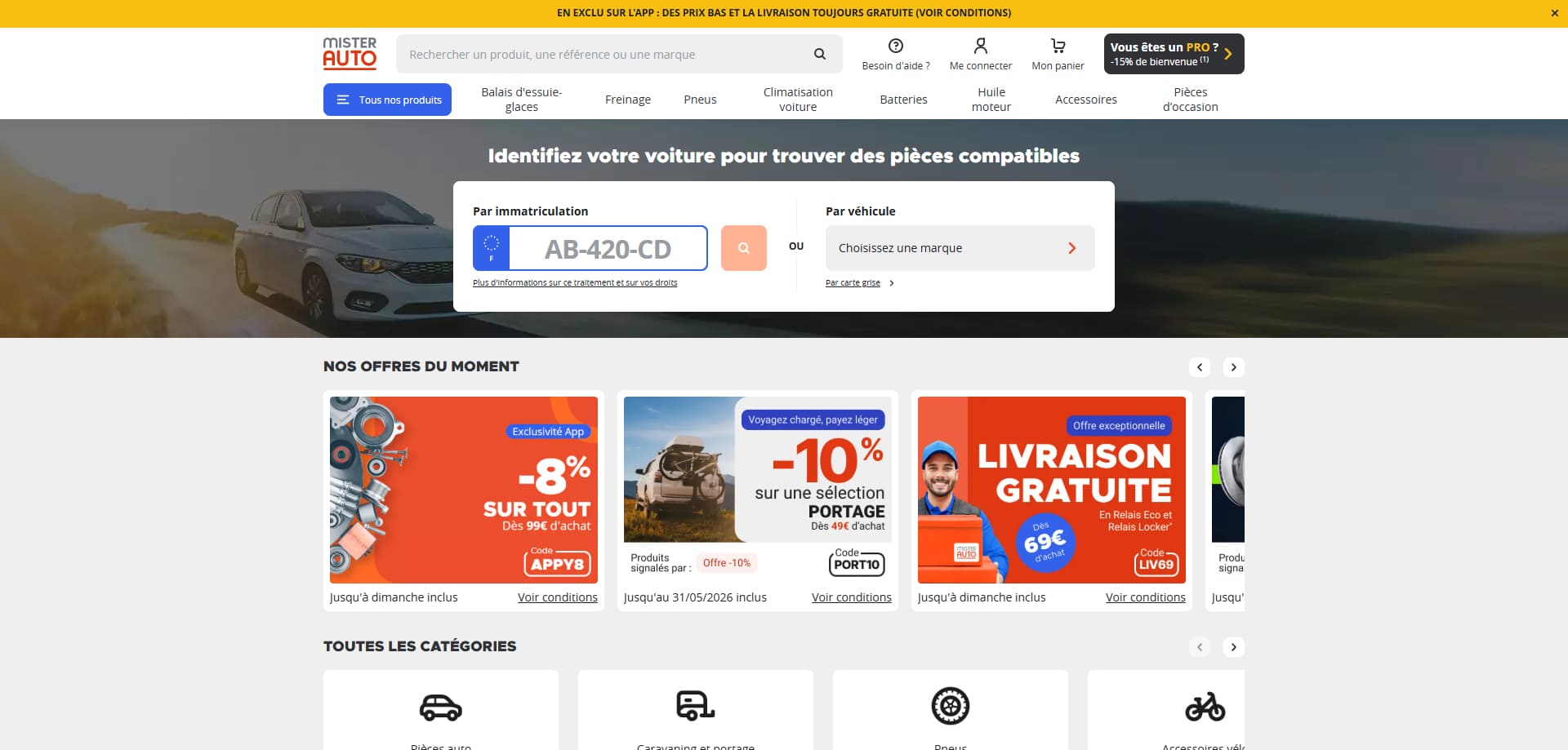 Mister Auto Code de réduction