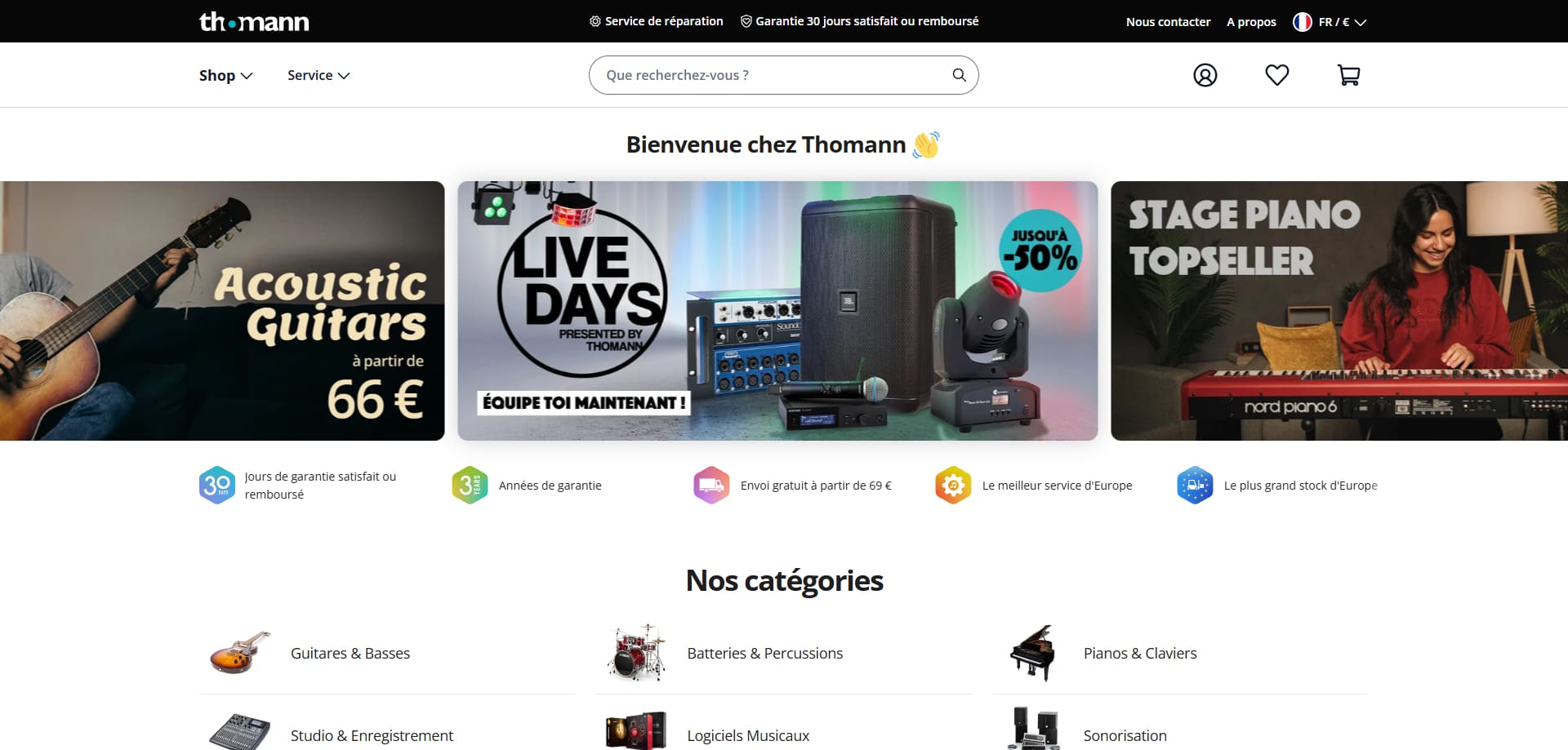 Thomann Code de réduction