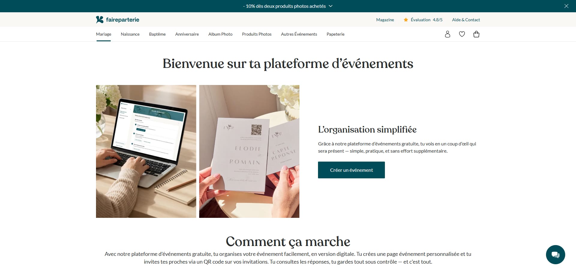 Faireparterie Code de réduction