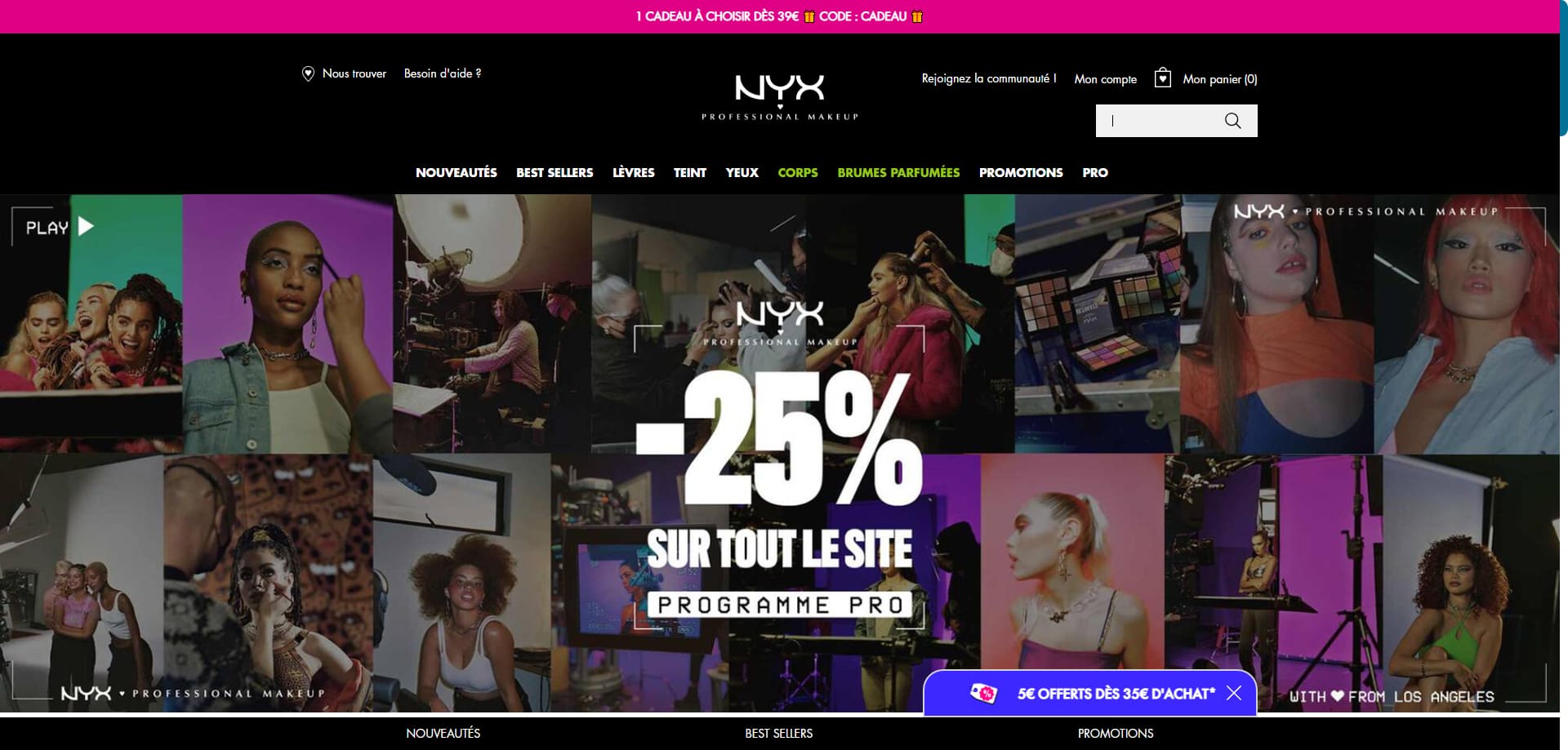 NYX Code promo