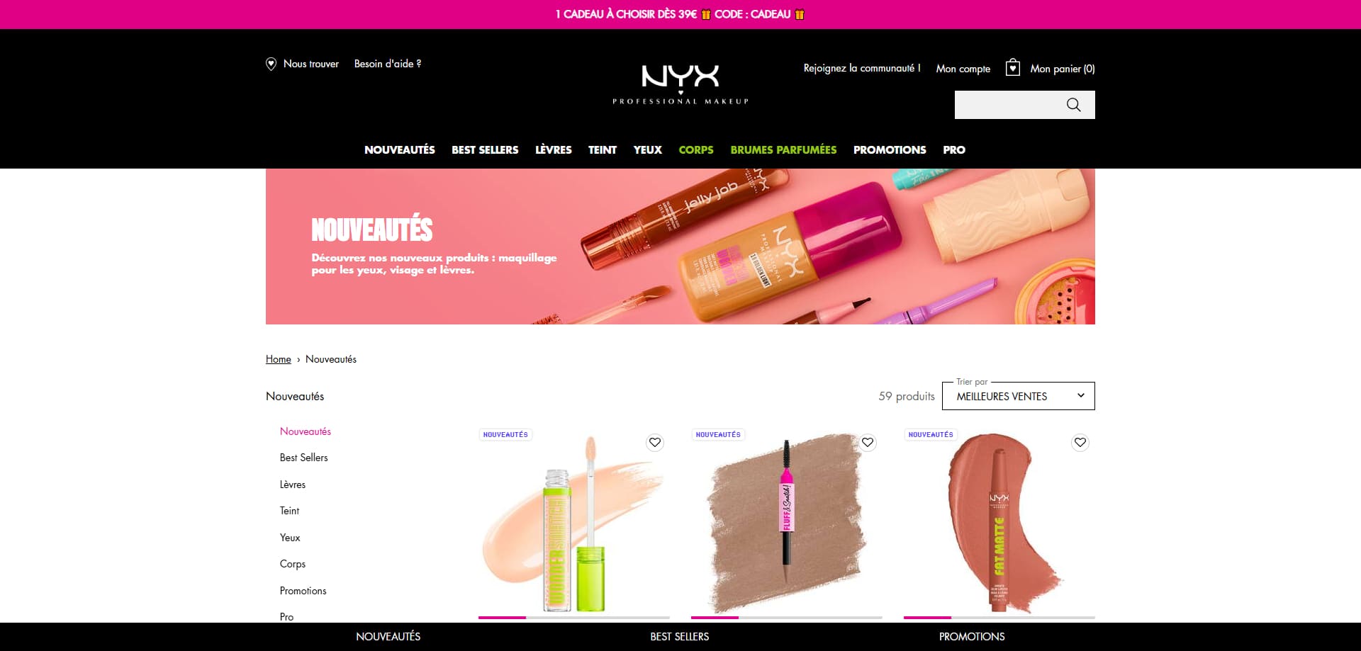 NYX Code promo