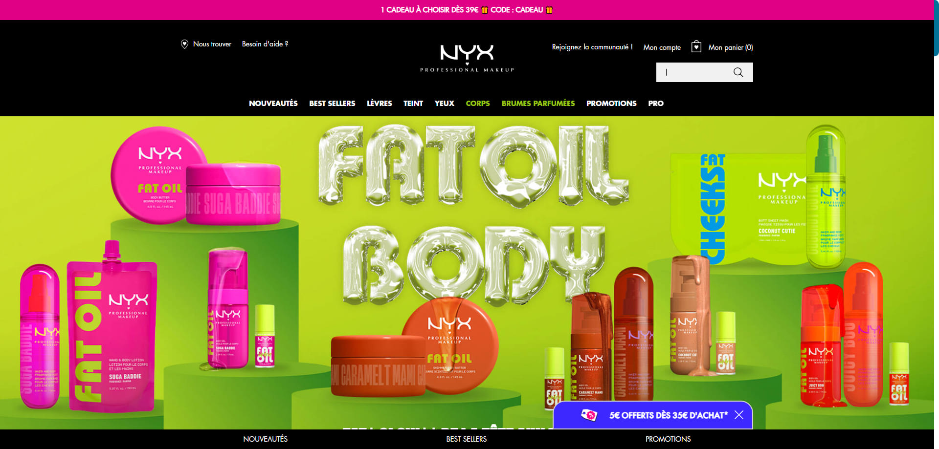 NYX Code de réduction