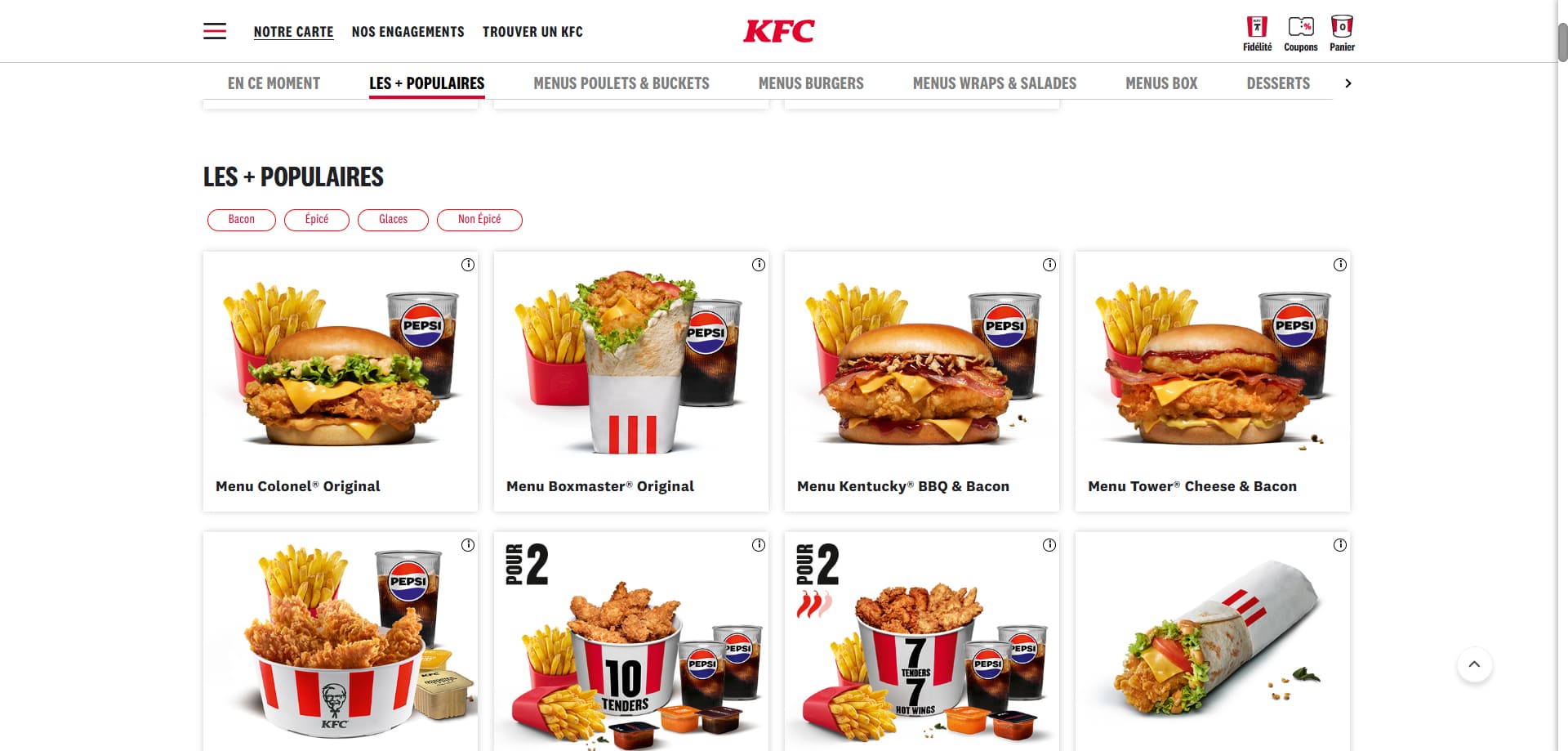 KFC Code promo