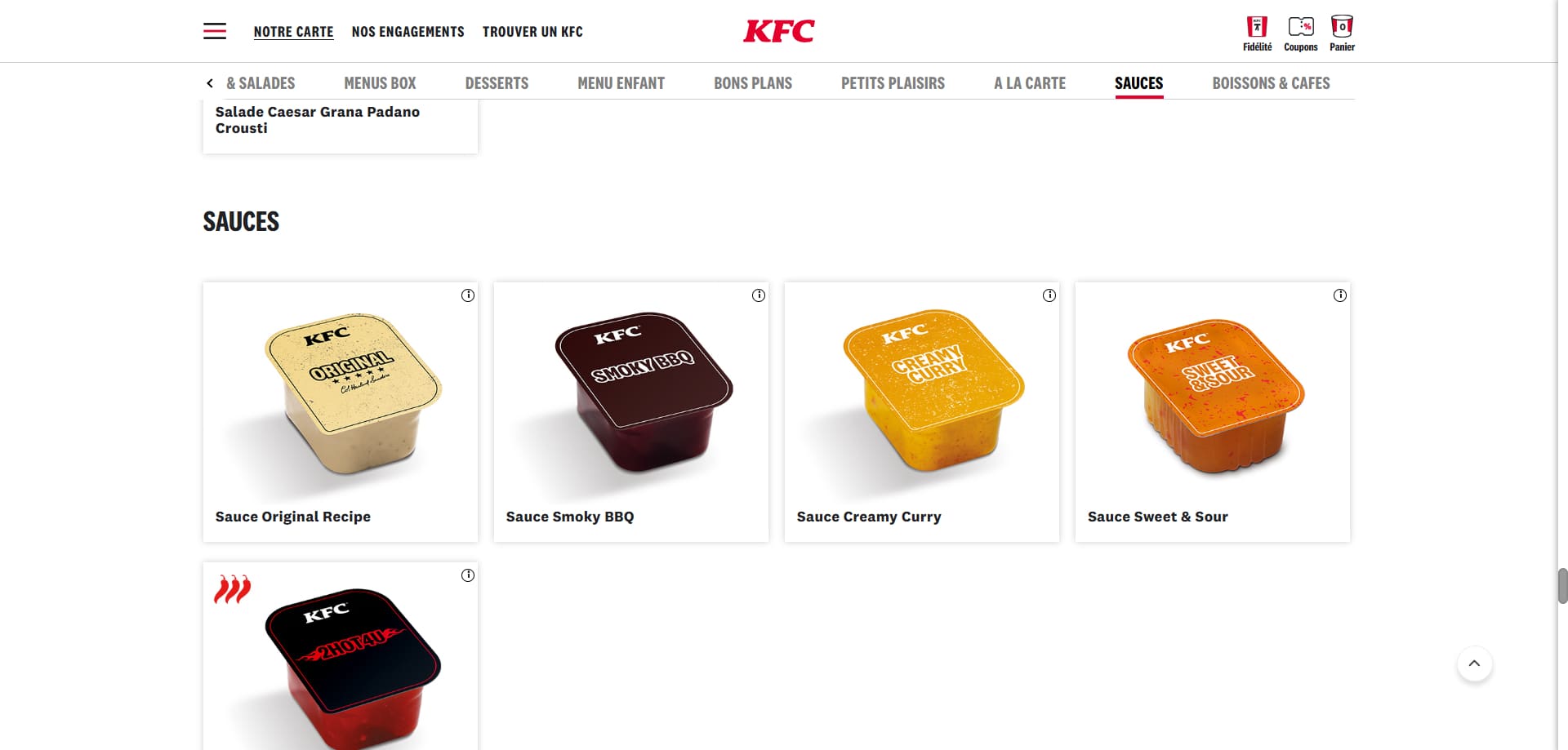 KFC Code de réduction