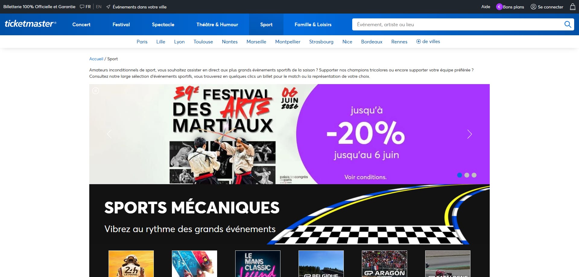 Ticketmaster Bons de réduction