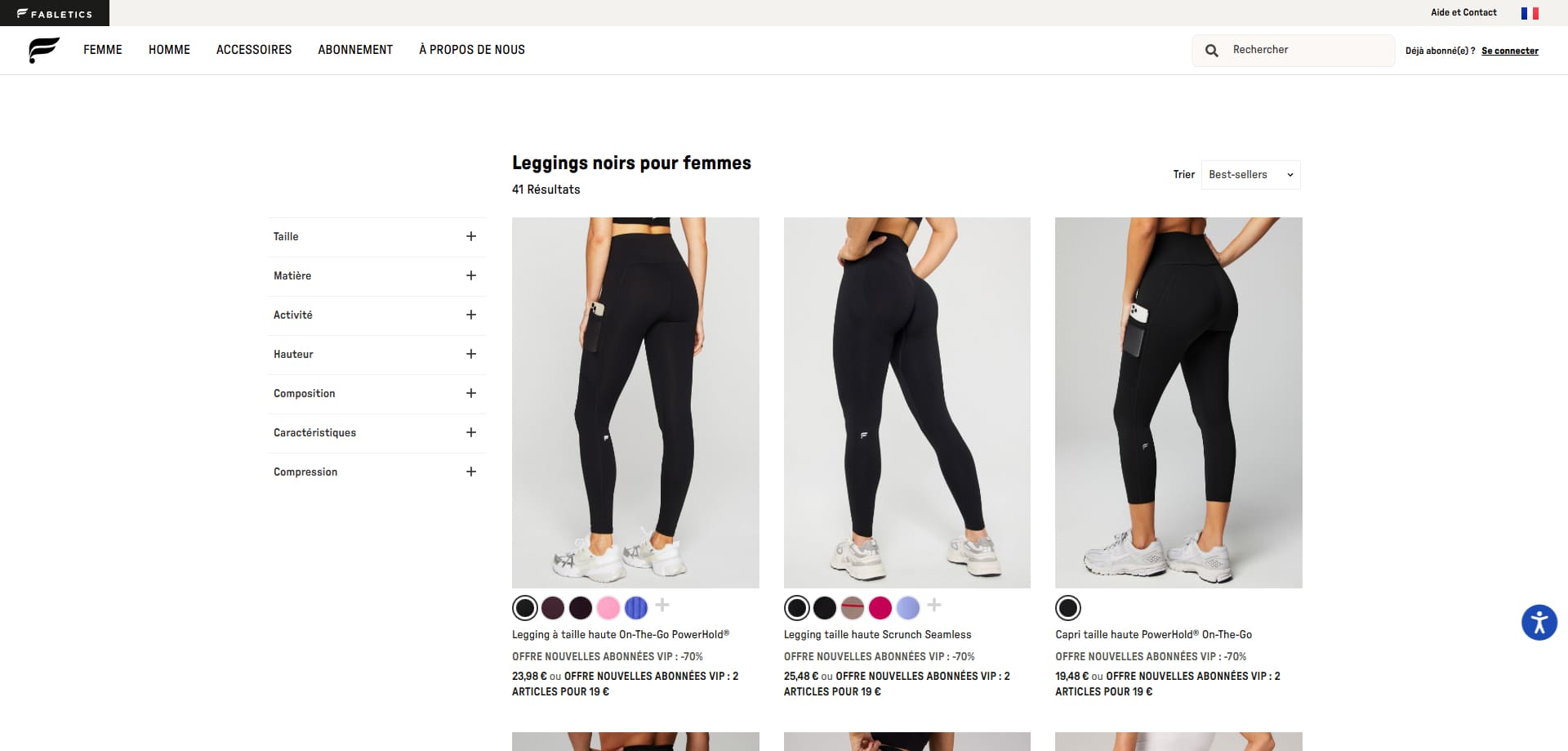 FABLETICS Bon d'achat