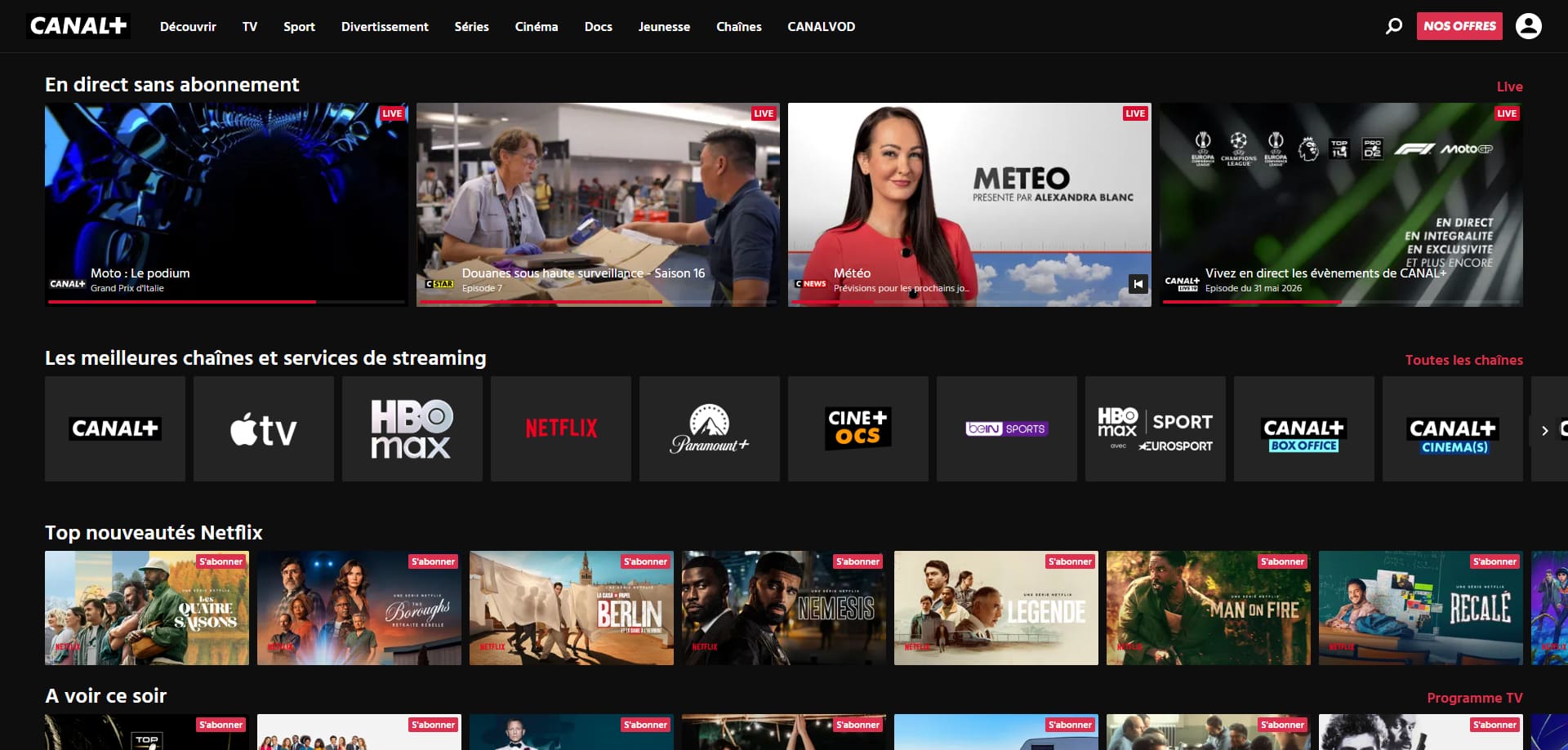 CANAL Plus Bon d'achat