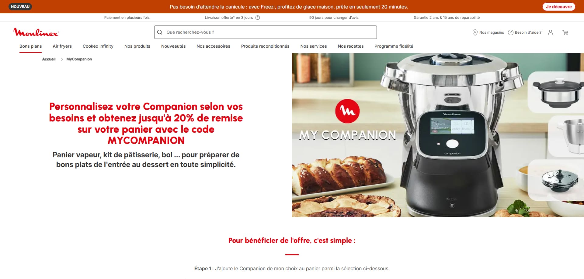 Moulinex Bon d'achat
