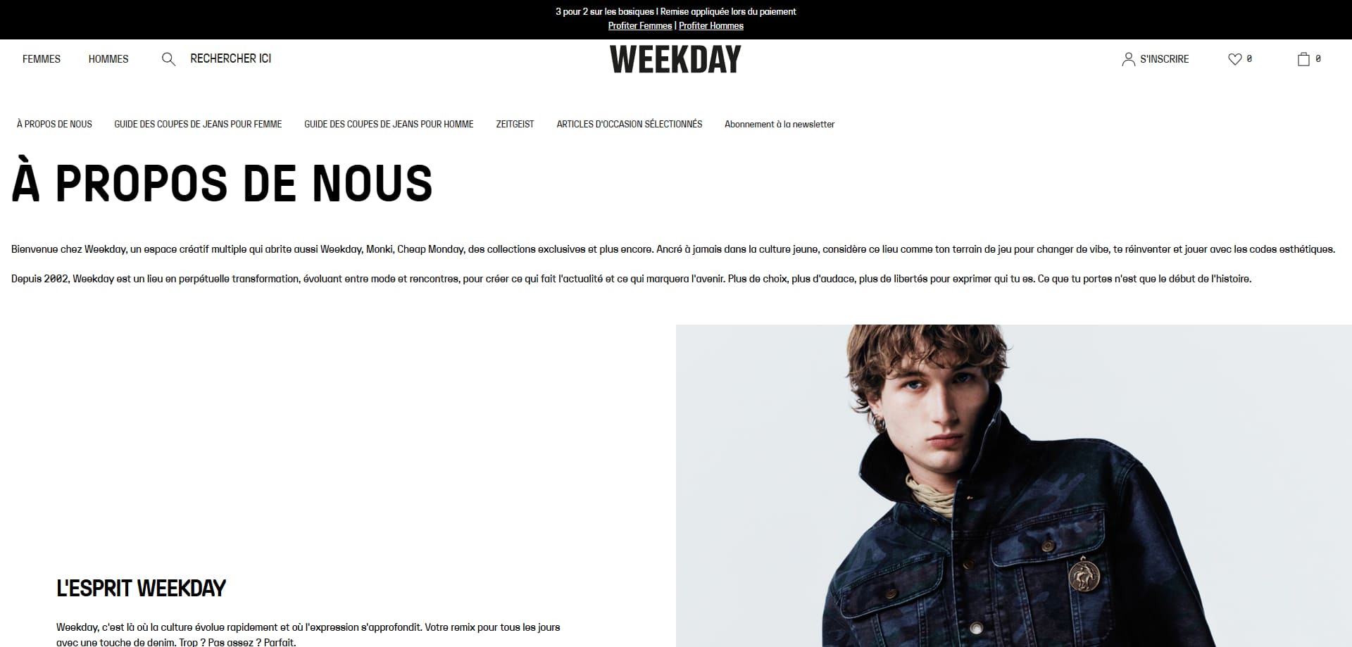 Weekday Code promo