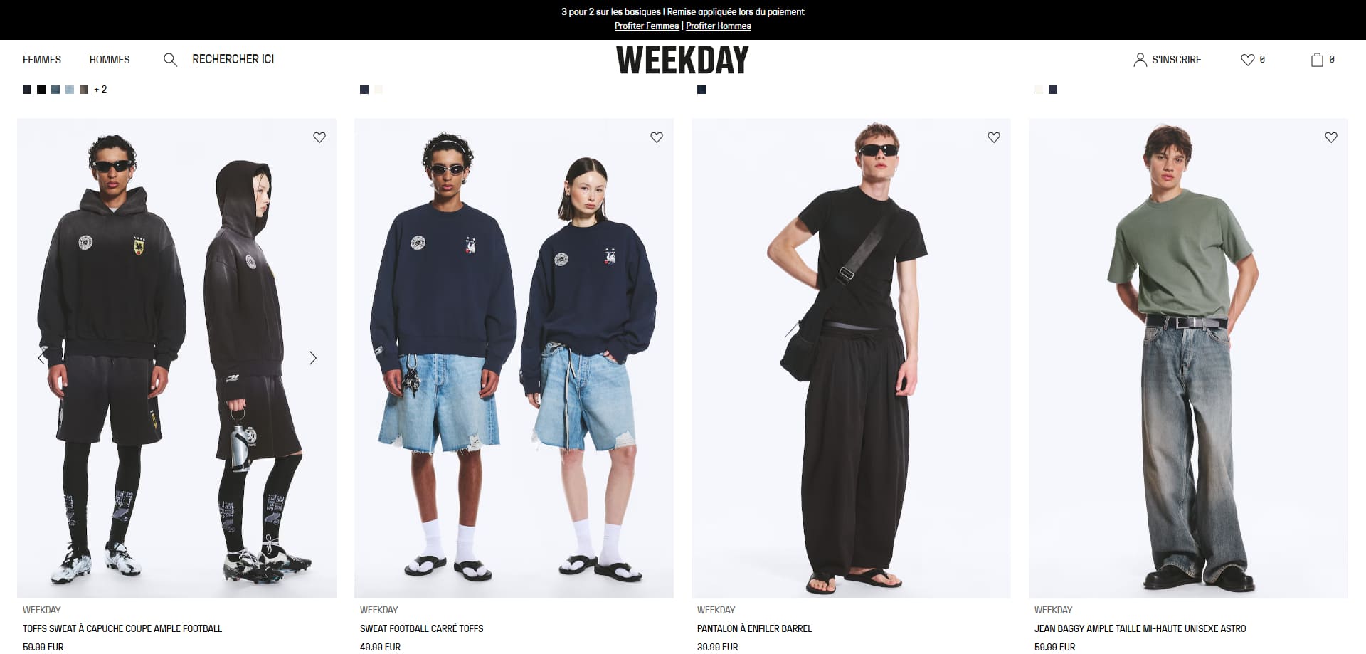Weekday Bons de réduction
