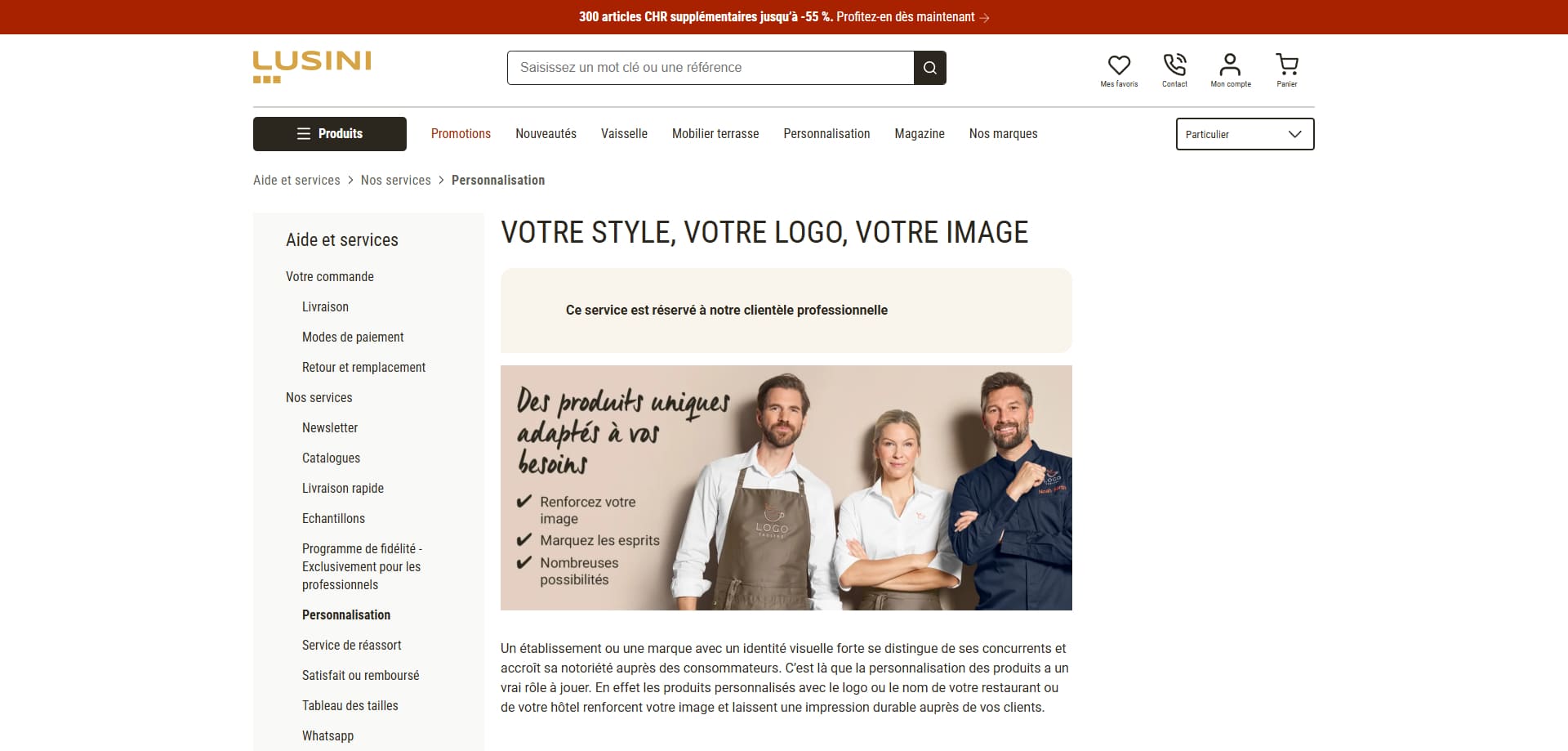 LUSINI Code promo