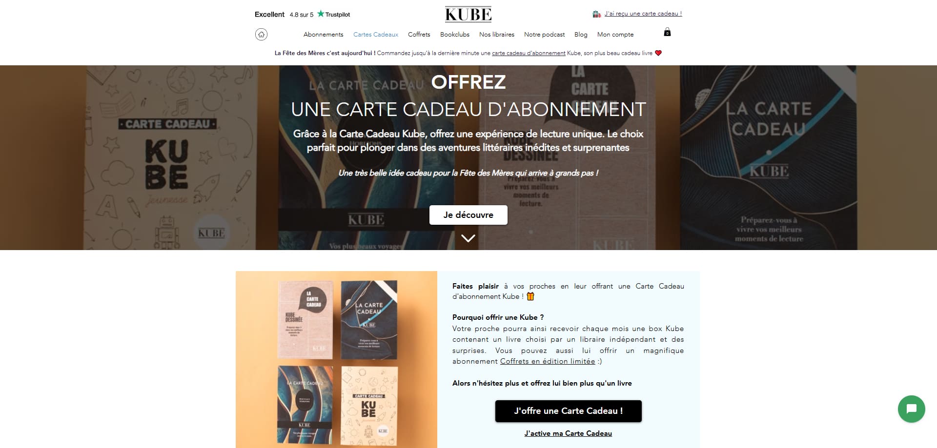 KUBE Code de réduction