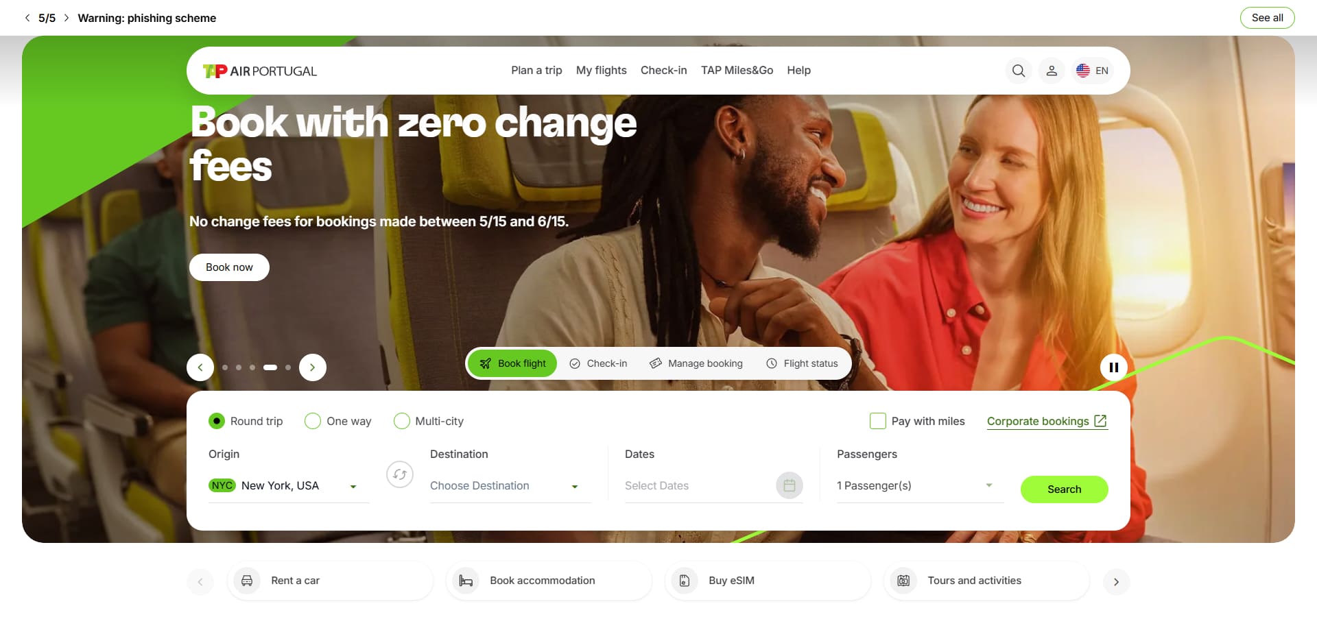 TAP Air Portugal coupons