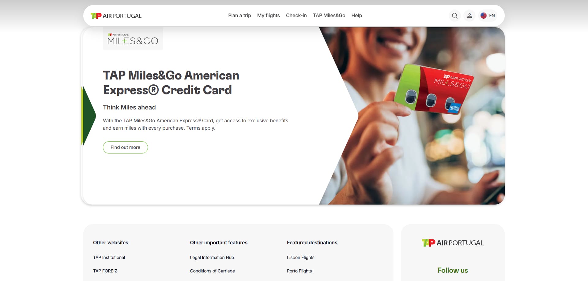TAP Air Portugal Bon d'achat