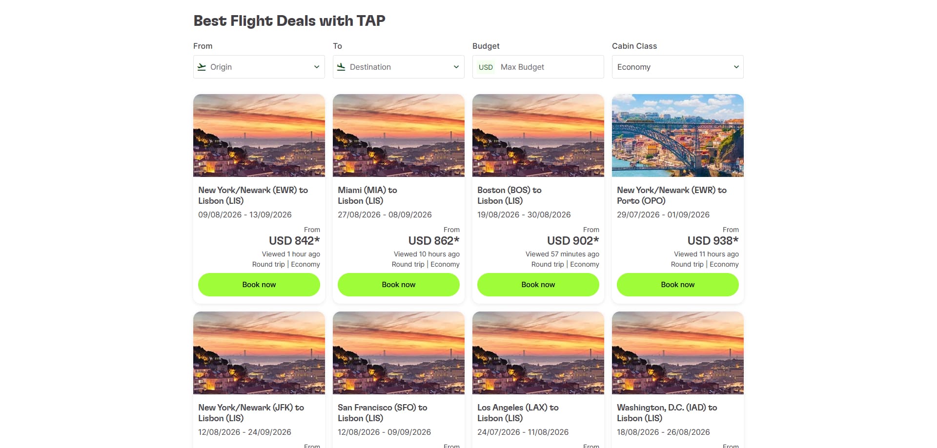 TAP Air Portugal Code promo