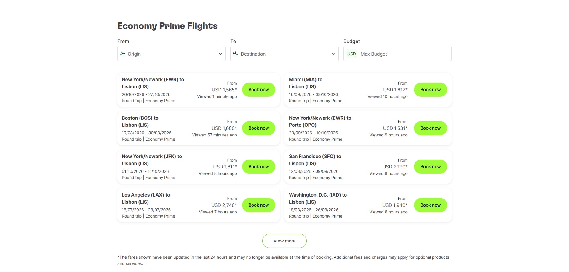 TAP Air Portugal Bons de réduction