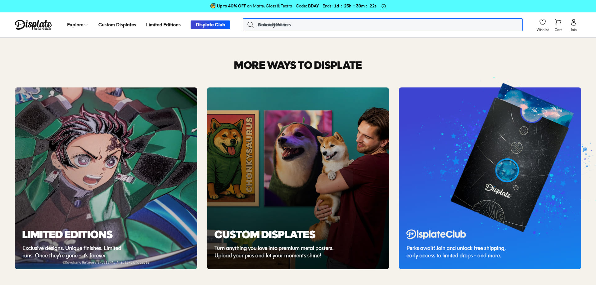 Displate Code promo