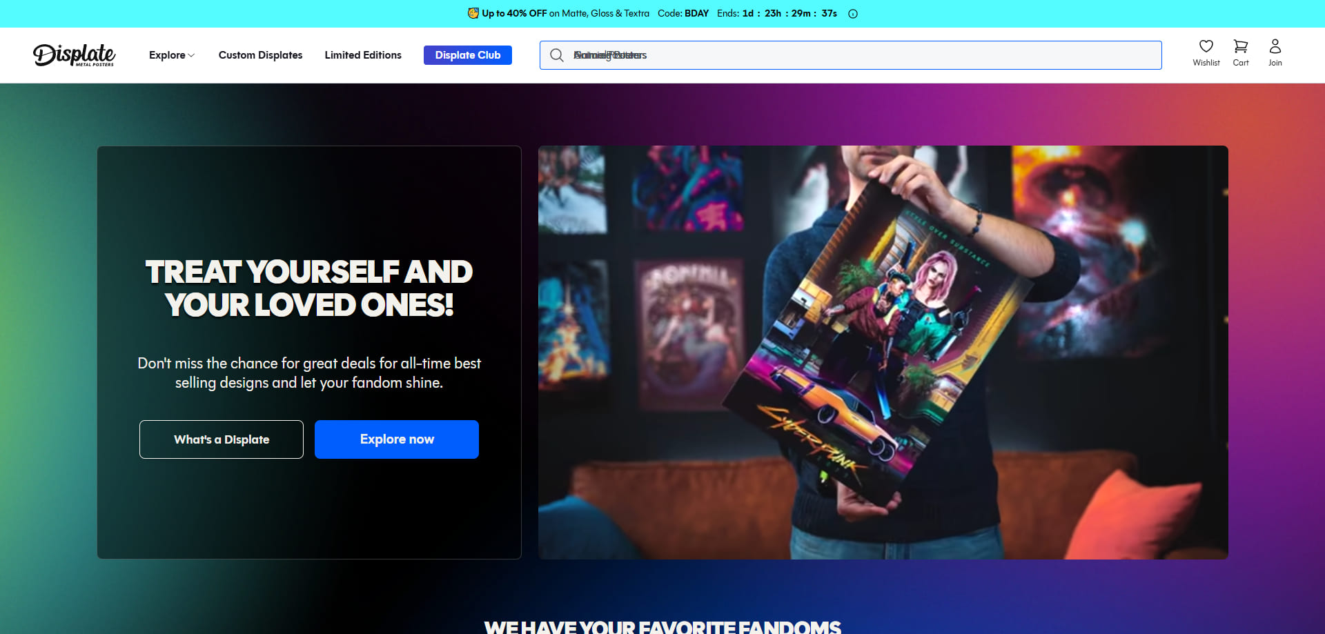 Displate Bons de réduction