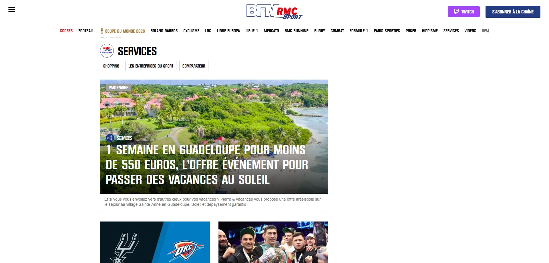 RMC Sport Code de réduction