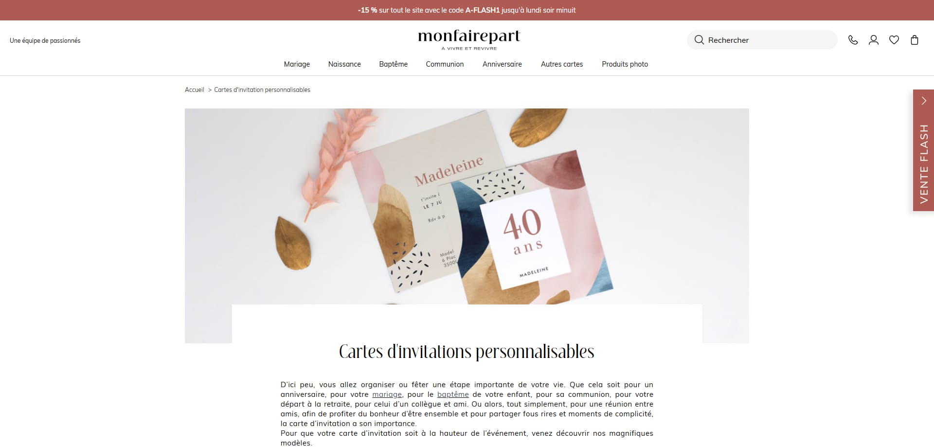 Mon Faire Part Bons de réduction