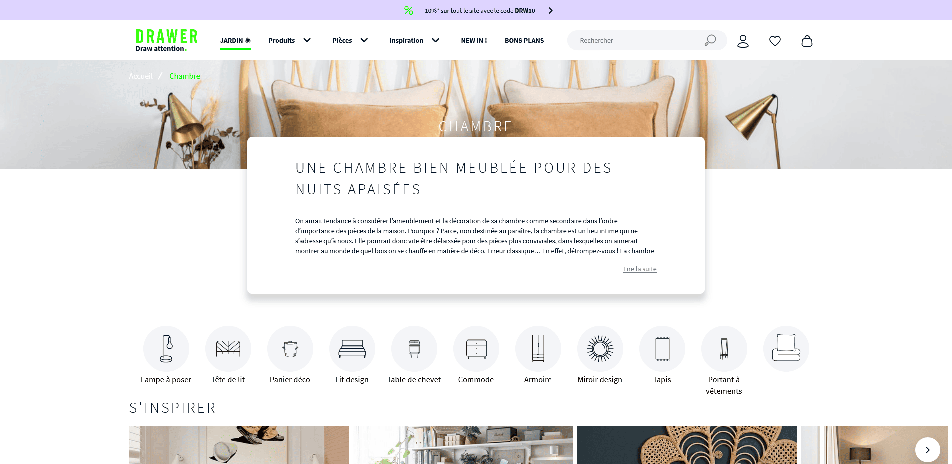 Drawer Code promo
