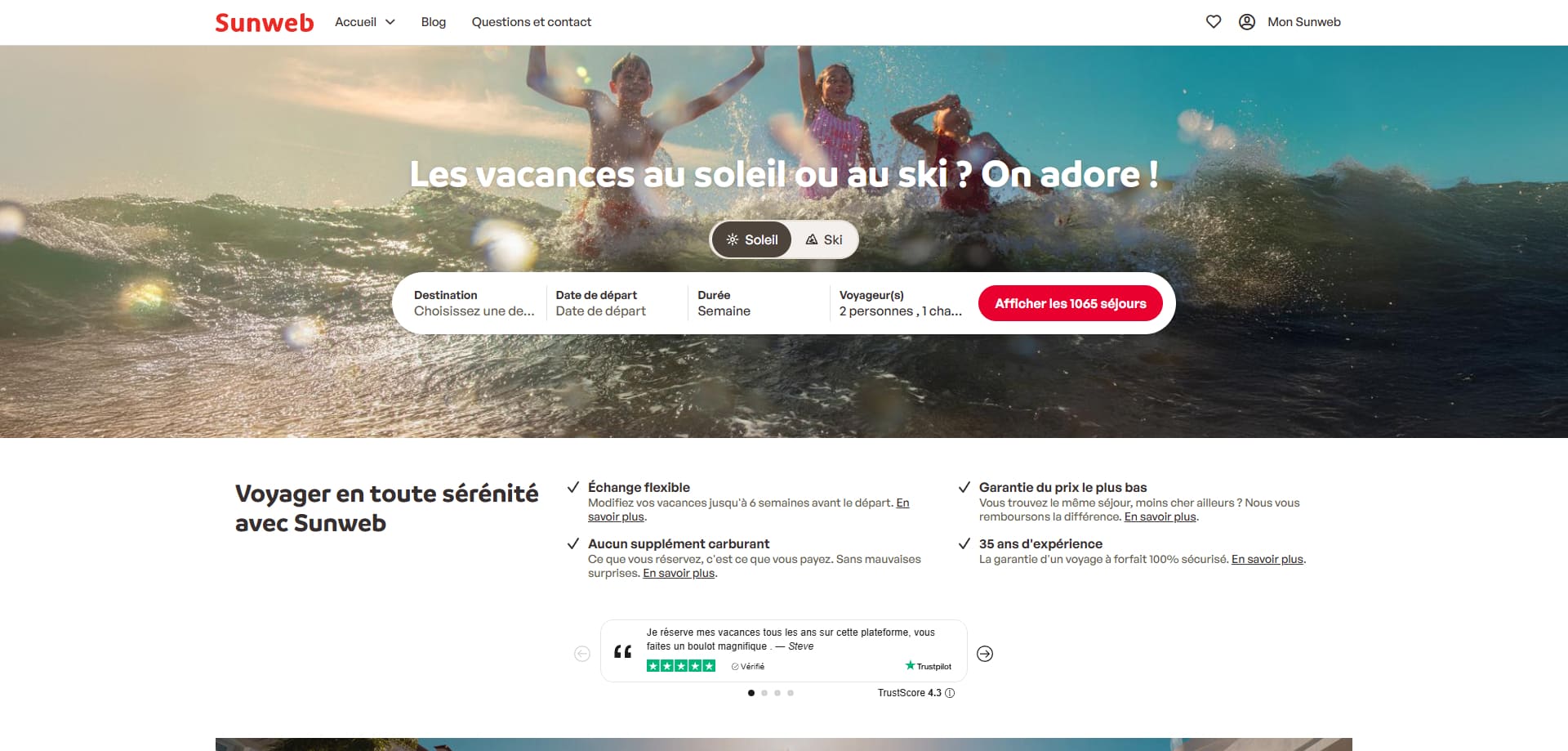Sunweb Code de réduction