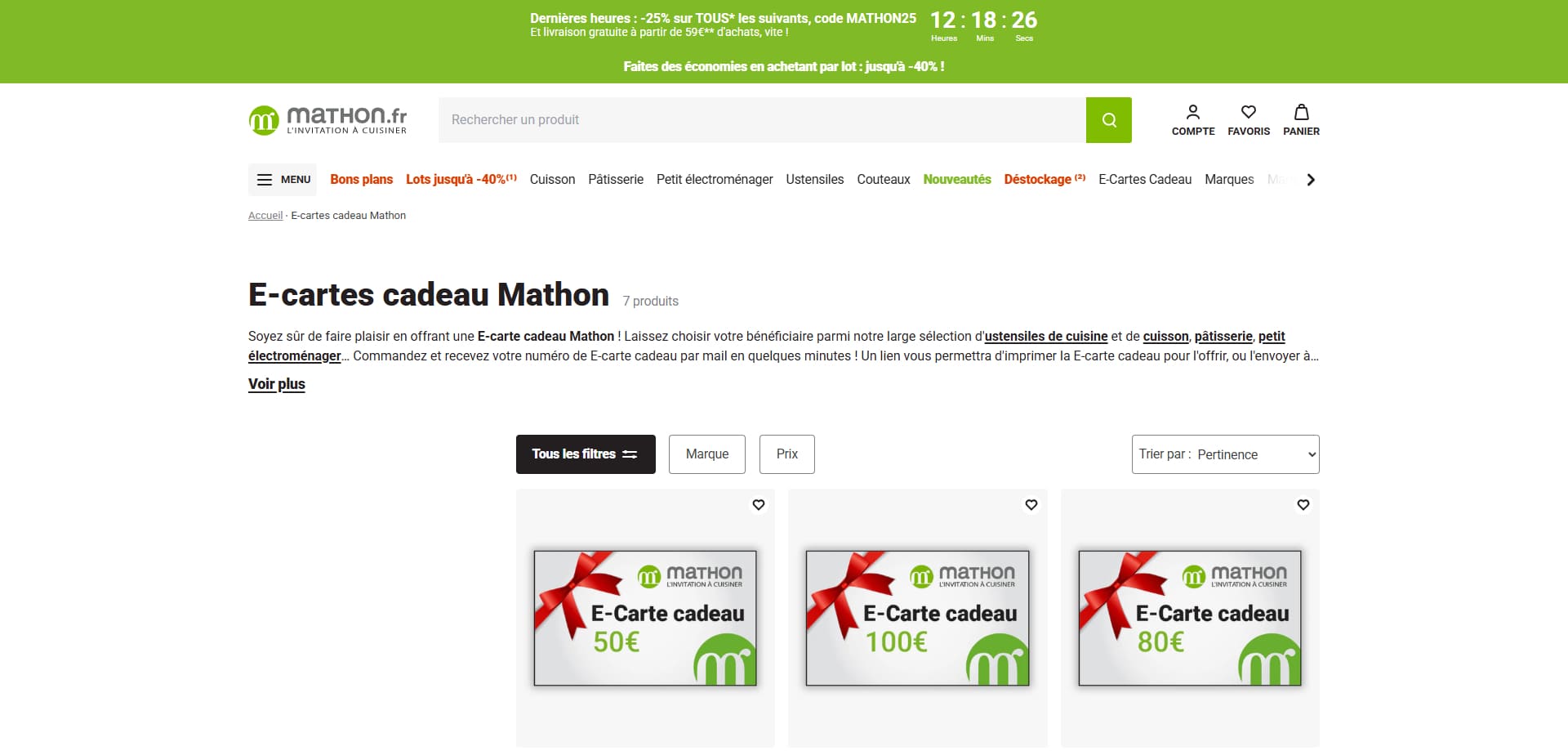 Mathon Code de réduction