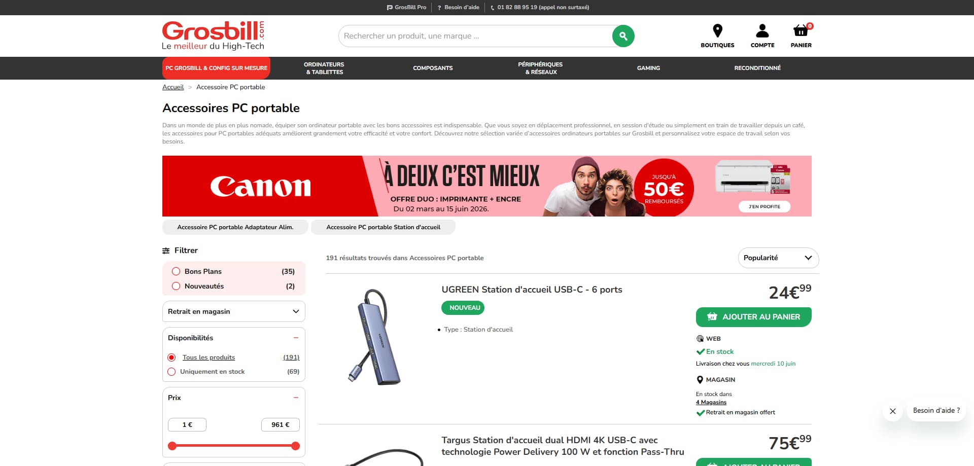 GrosBill coupons