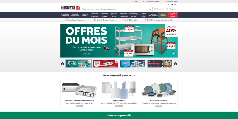 code promo Nisbets