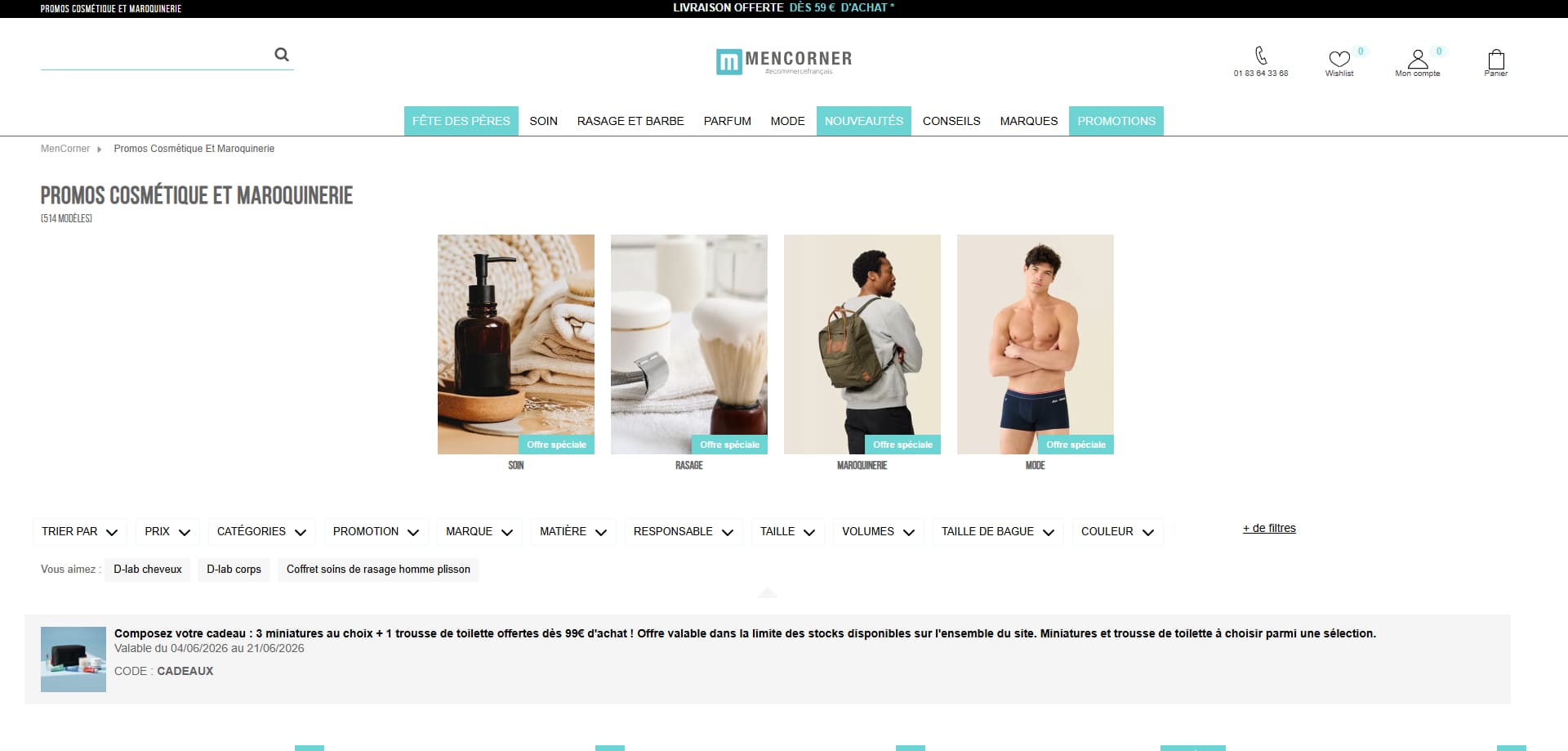MenCorner Code promo