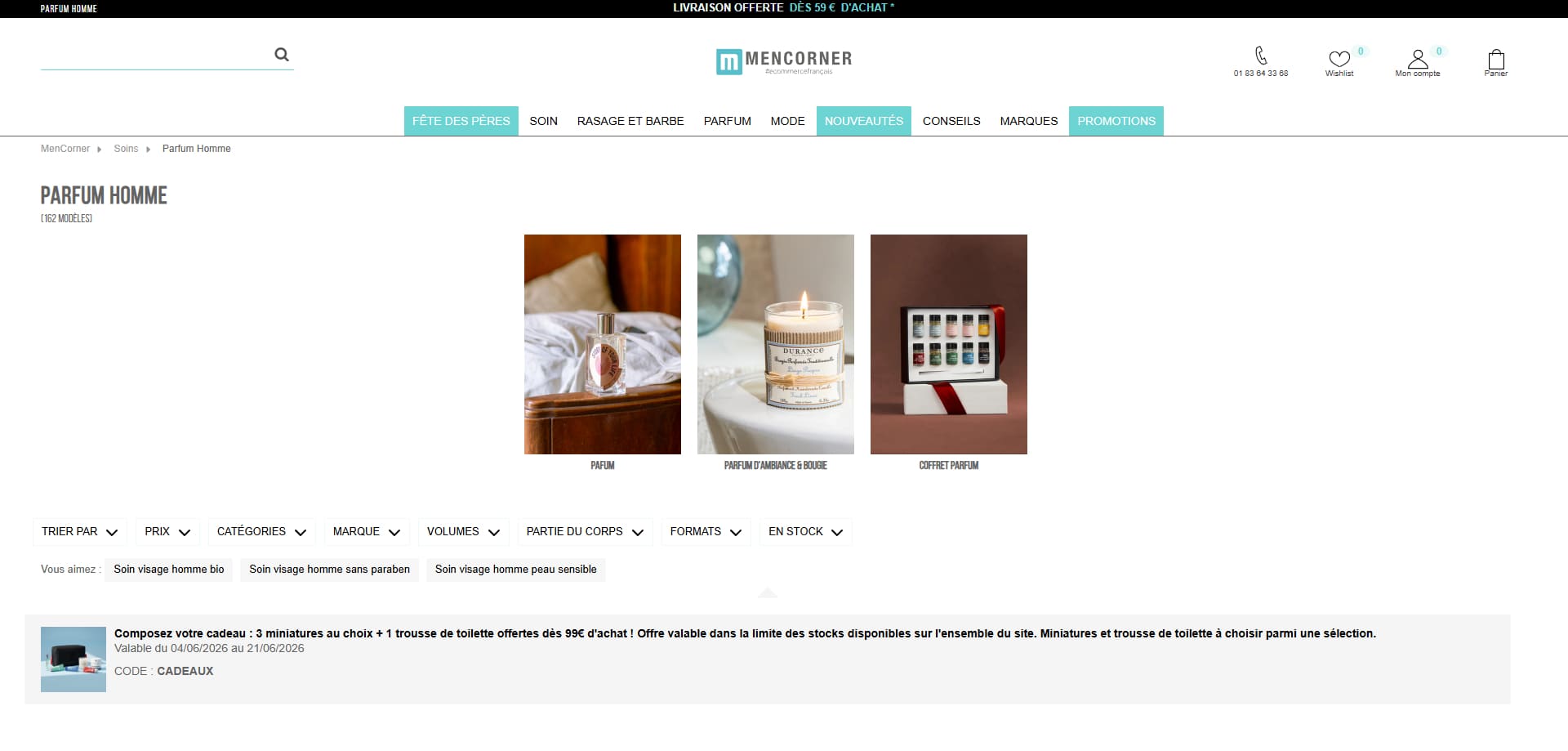 MenCorner Bon d'achat